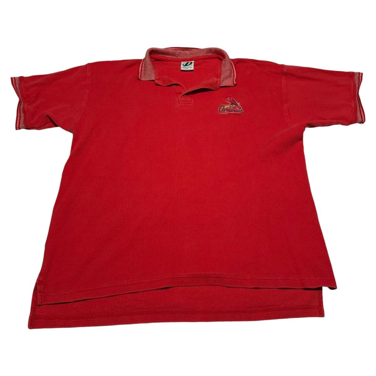 MLB × Vintage Vintage Dynasty St. Louis Cardinals Red Polo Shirt Adult 2XL Size US XXL / EU 58 / 5 - 1 Thumbnail