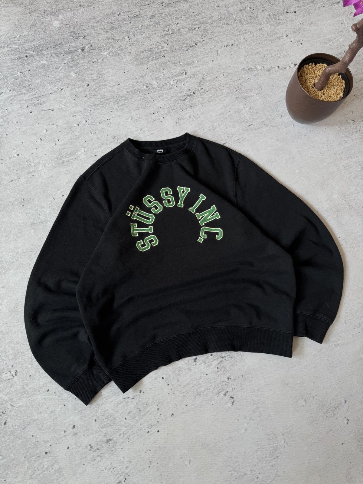 Stussy × Vintage STUSSY CENTER HAFT LOGO OVERSIZE BAGGY FIT SWEATSHIRT Size US M / EU 48-50 / 2 - 1 Thumbnail