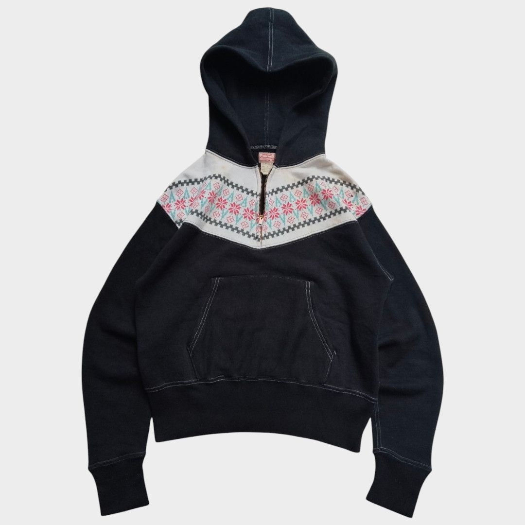 Cushman × Freewheelers × RRL Ralph Lauren Cushman heavyweight half zip pullover hoodie Size US M / EU 48-50 / 2 - 1 Thumbnail