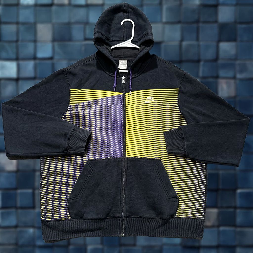 Nike Nike Sportswear Hoodie Full Zip Mens XL Black Purple Yellow Lakers LSU Vikings Size US XL / EU 56 / 4 - 1 Thumbnail