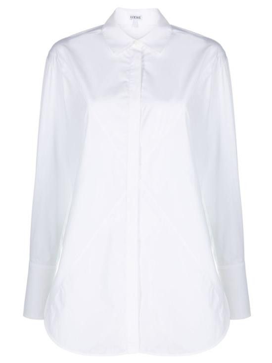 Loewe LOEWE Women Shirts S540Y05X60 2090 White Size XS / US 0-2 / IT 36-38 - 1 Thumbnail