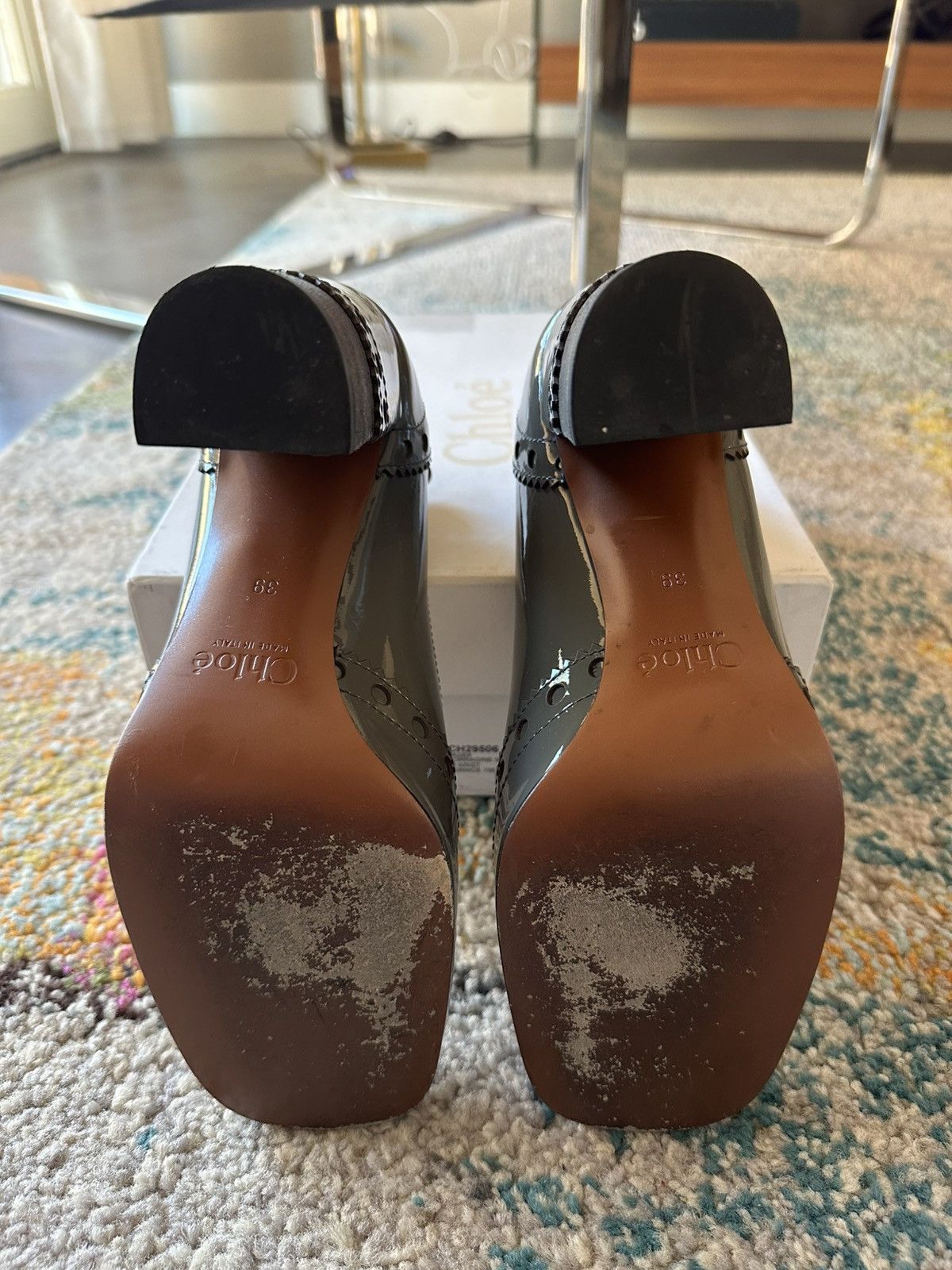 Chloe Patent Leather T-strap Mary Jane Pumps Size US 9 / IT 39 - 6 Thumbnail