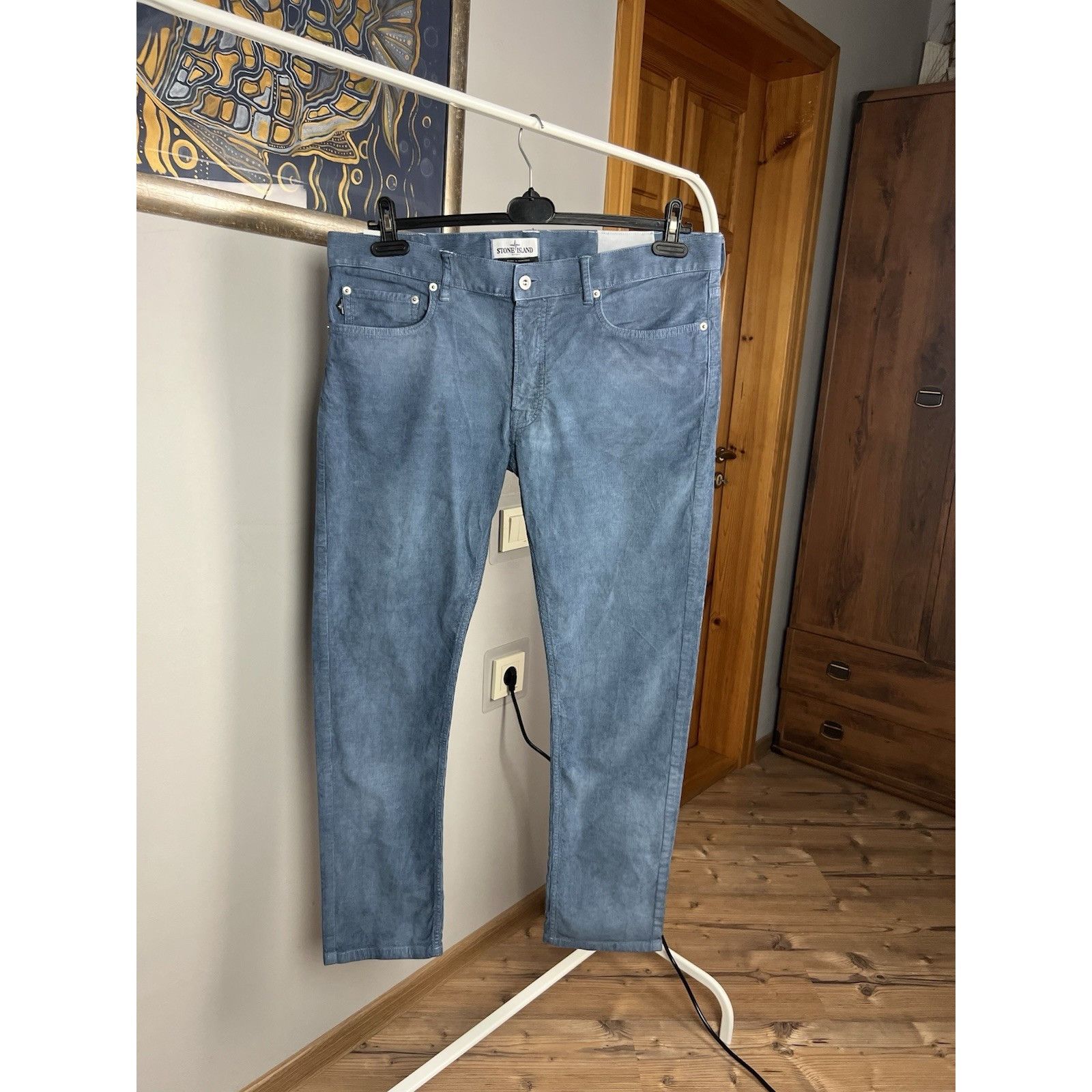 Stone Island MINT! Stone Island Blue Corduroy Pants Size W 36 L 34 Size US 36 / EU 52 - 2 Thumbnail