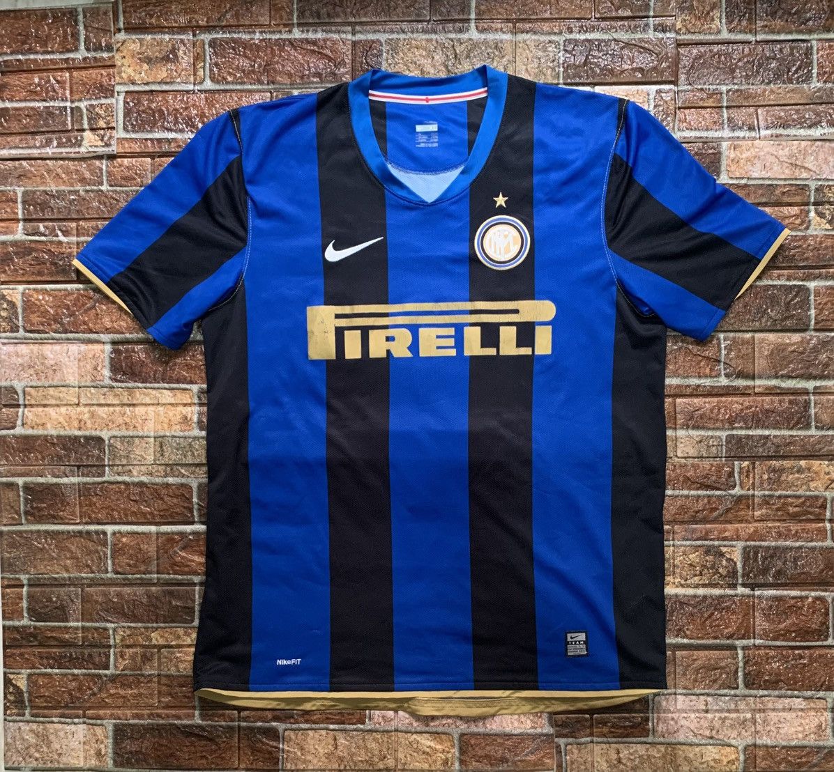 Nike Inter Milan 2008/09 home football shirt Size US M / EU 48-50 / 2 - 1 Thumbnail