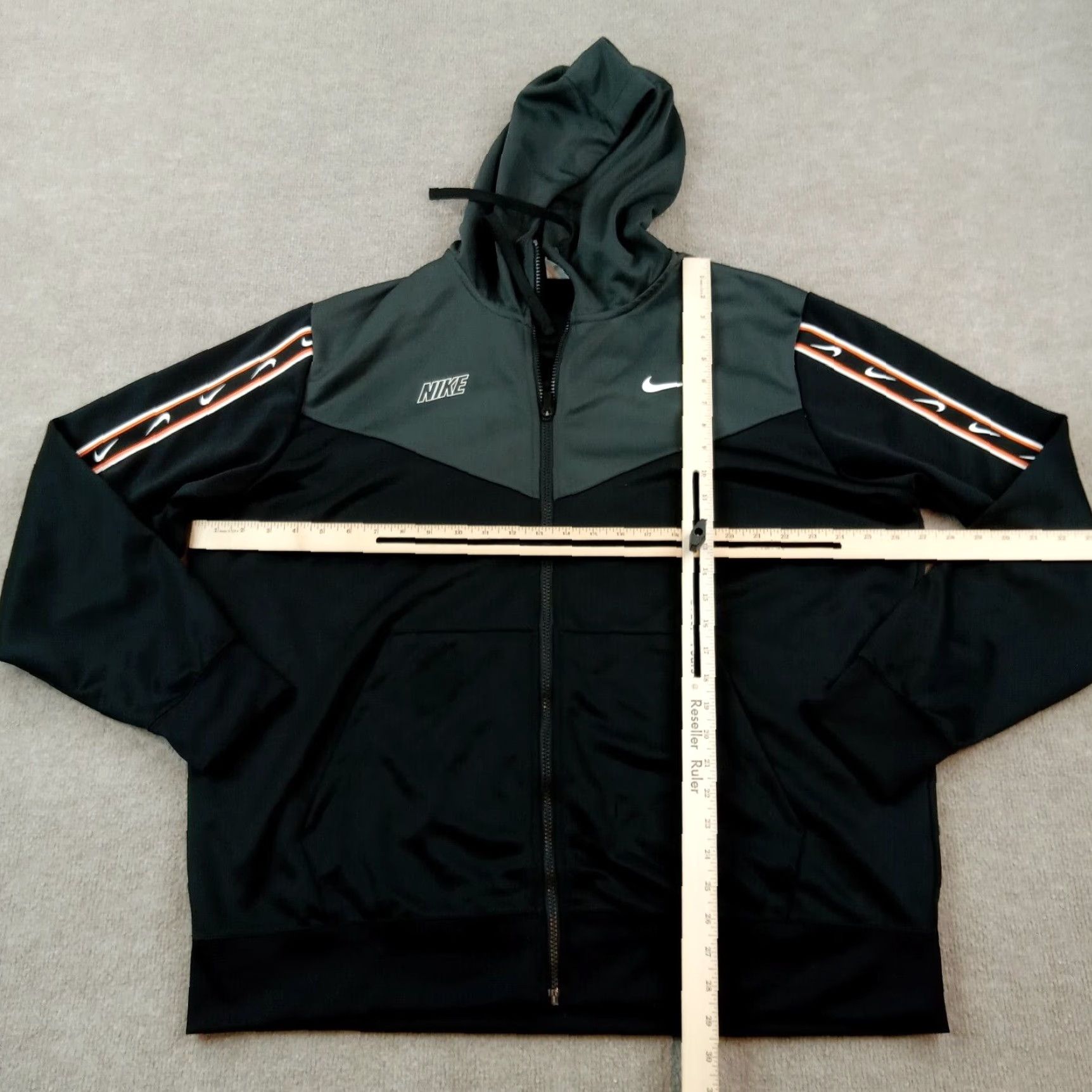 Nike Nike Sweatshirt Men XXL Black Full Zip Hooded Pockets Casual 2XL Long Sleeve Mock Neck Size US XXL / EU 58 / 5 - 2 Thumbnail