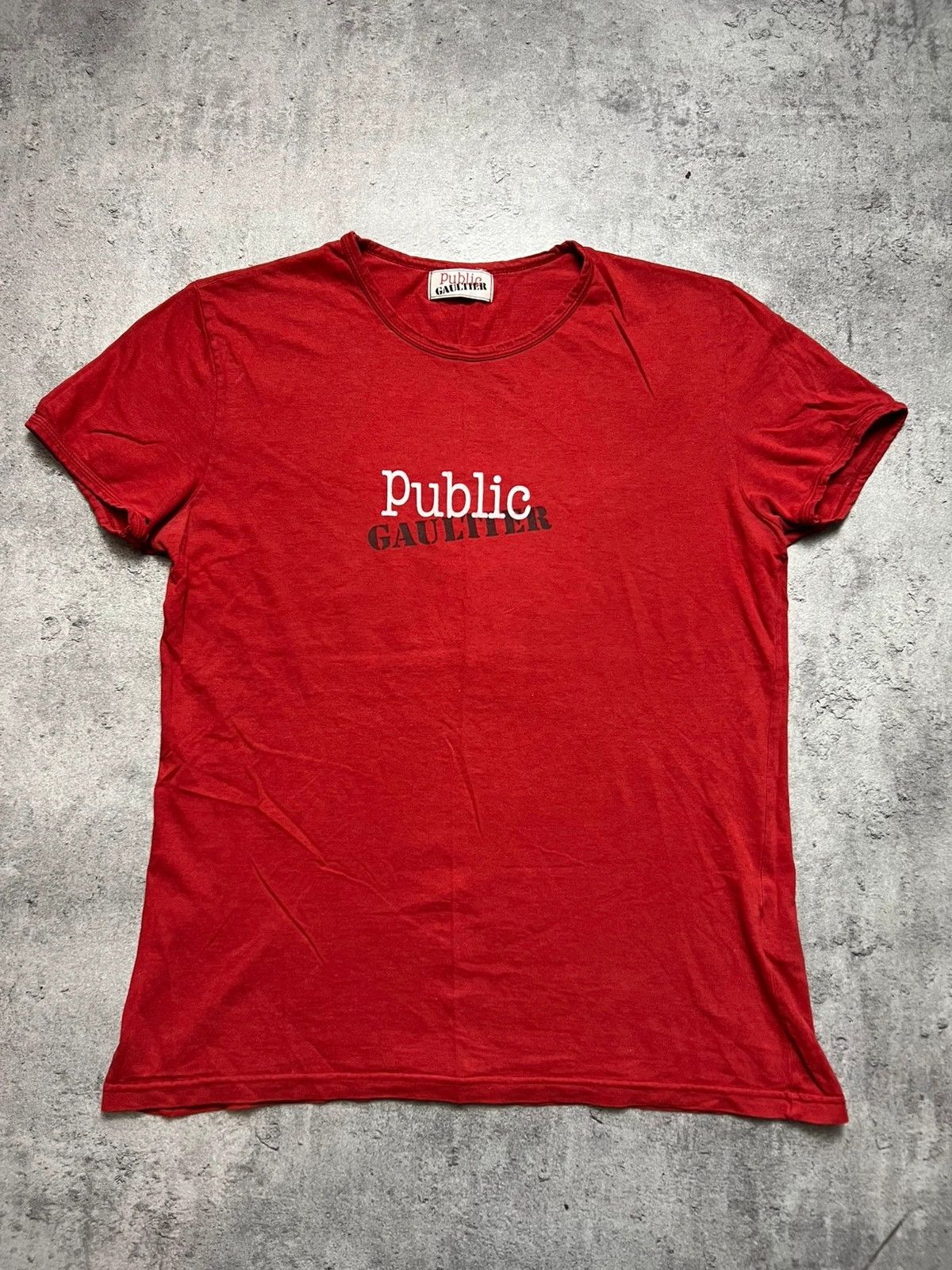 Jean Paul Gaultier Rare jpg jean Paul gaultier red tshirt Size L / US 10 / IT 46 - 1 Thumbnail
