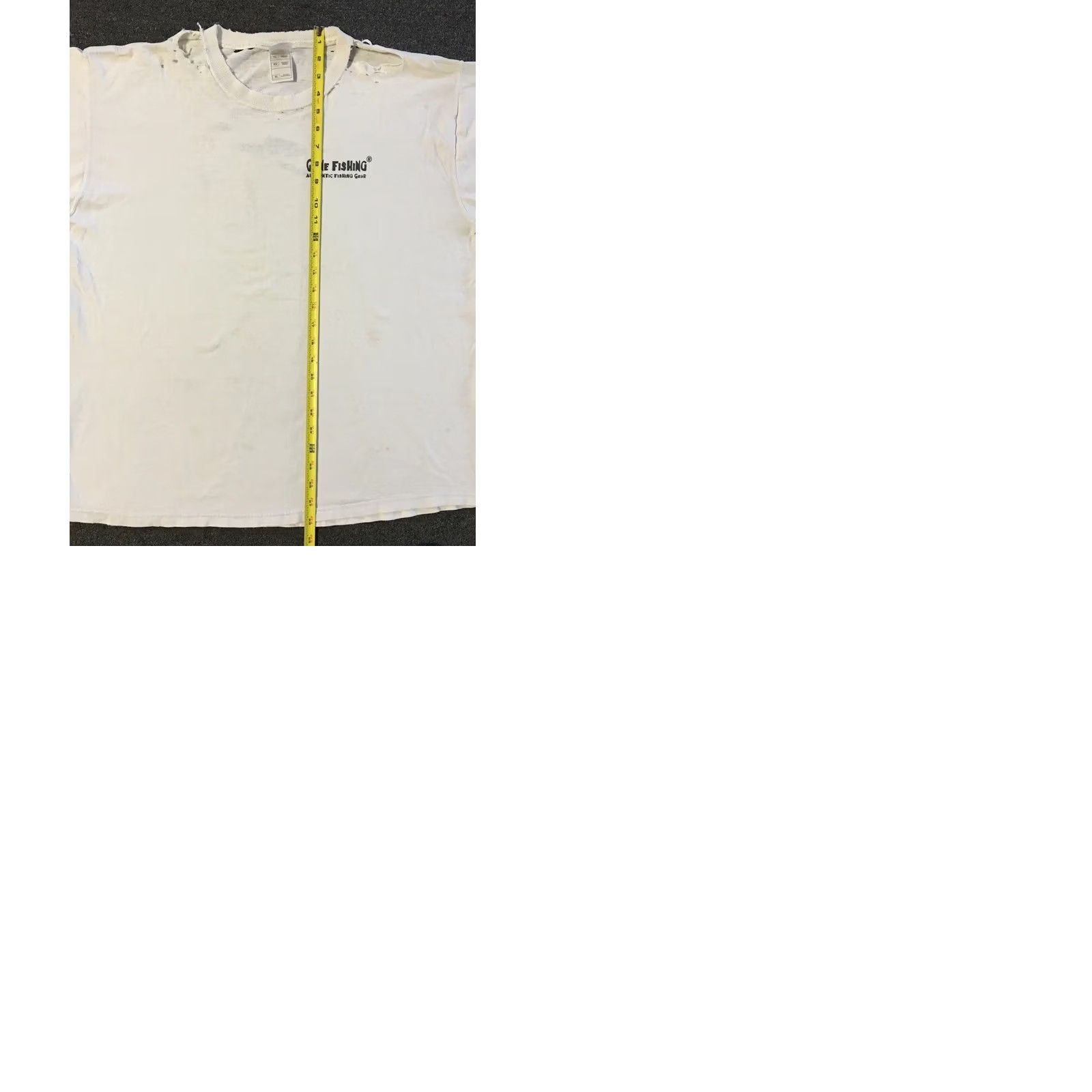 Thrasher VINTAGE Destroyed Shirt XL White Funny Joke "Fish Tremble At My Name" Grunge 90s Y2K Casual Mens Shirt Size US XL / EU 56 / 4 - 11 Thumbnail