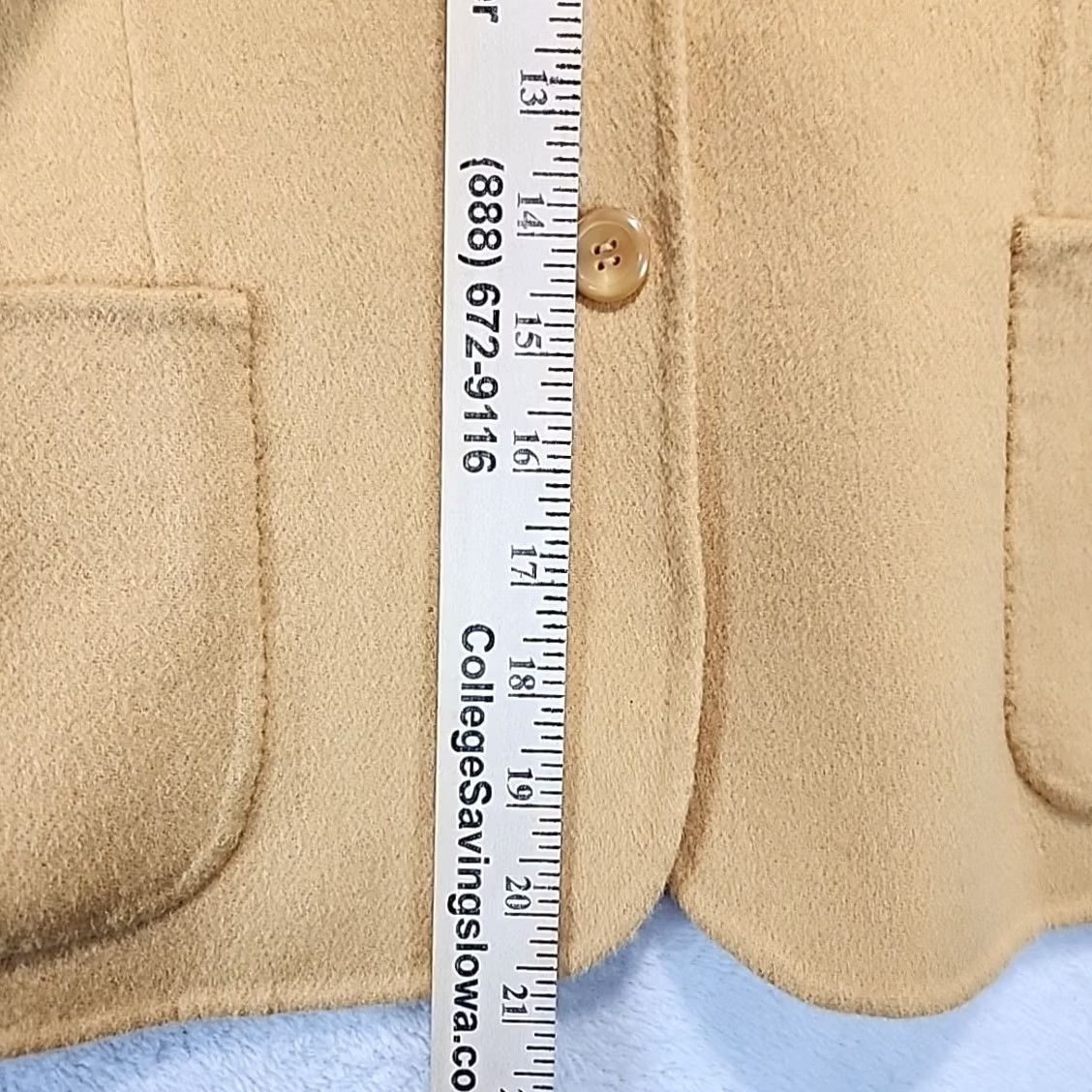 Pendleton VINTAGE Pendleton Blazer Women’s M Gold 100% Merino Wool Three Button Old Money Academia Wool Blazer Womens Regular Gold - Size M / US 6-8 / IT 42-44 - 7 Thumbnail