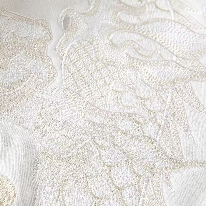 Japanese Brand Dragon Embroidery White Hoodie Size US L / EU 52-54 / 3 - 4 Thumbnail