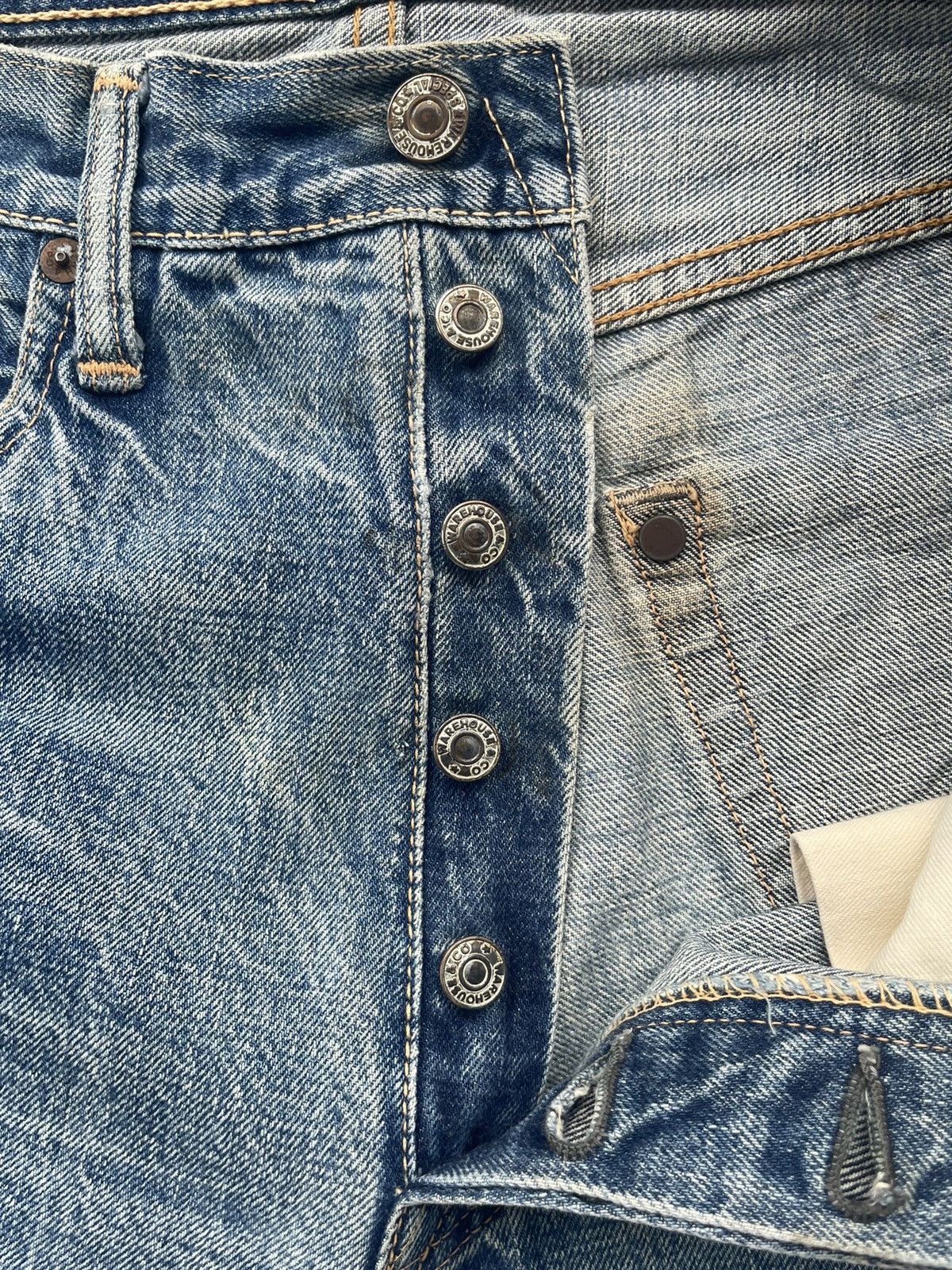 Vintage Vintage Warehouse Selvedge Faded Distresed Size US 30 / EU 46 - 21 Thumbnail
