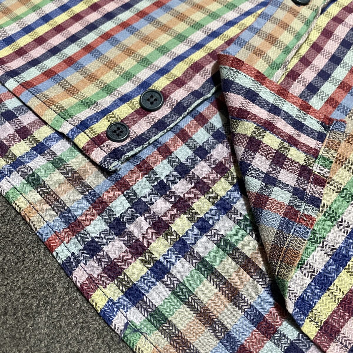 Missoni 90s Missoni Sport Italy Multi Color Striped Shirt Size US XL / EU 56 / 4 - 7 Thumbnail