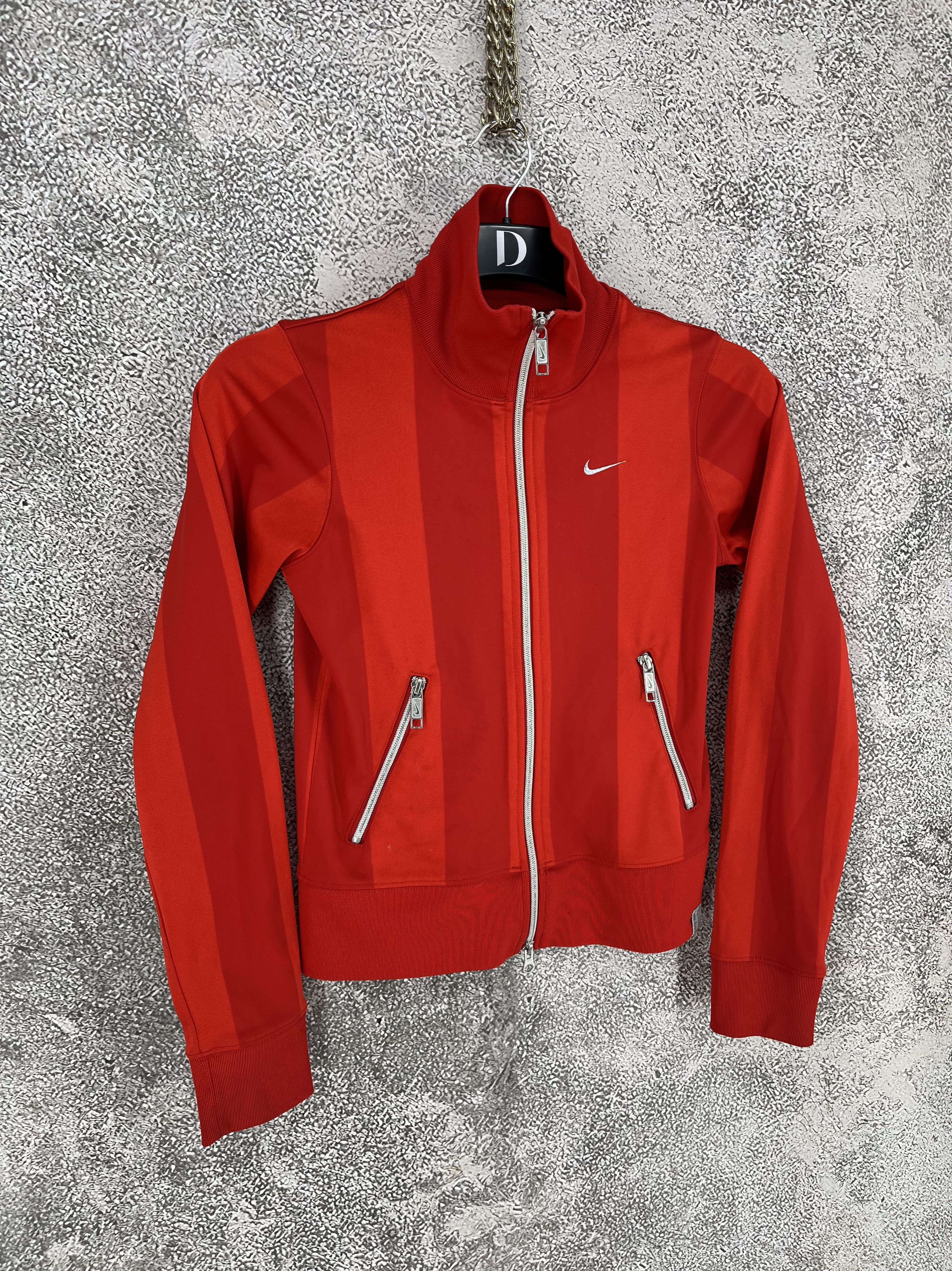 Nike Women's Vintage 00's y2k Track Top Zip Jacket Just Do It Red Size S / US 4 / IT 40 - 2 Thumbnail