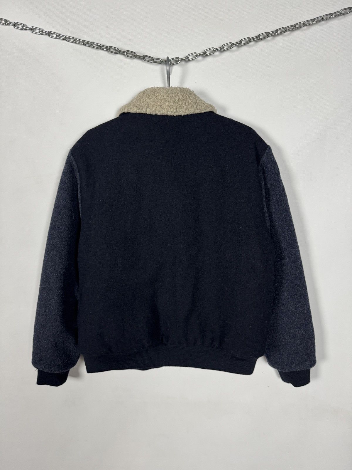 Wallace & Barnes Wallace Barnes Wool Bomber Jacket Sherpa Collar Warm Size L Size US L / EU 52-54 / 3 - 12 Thumbnail