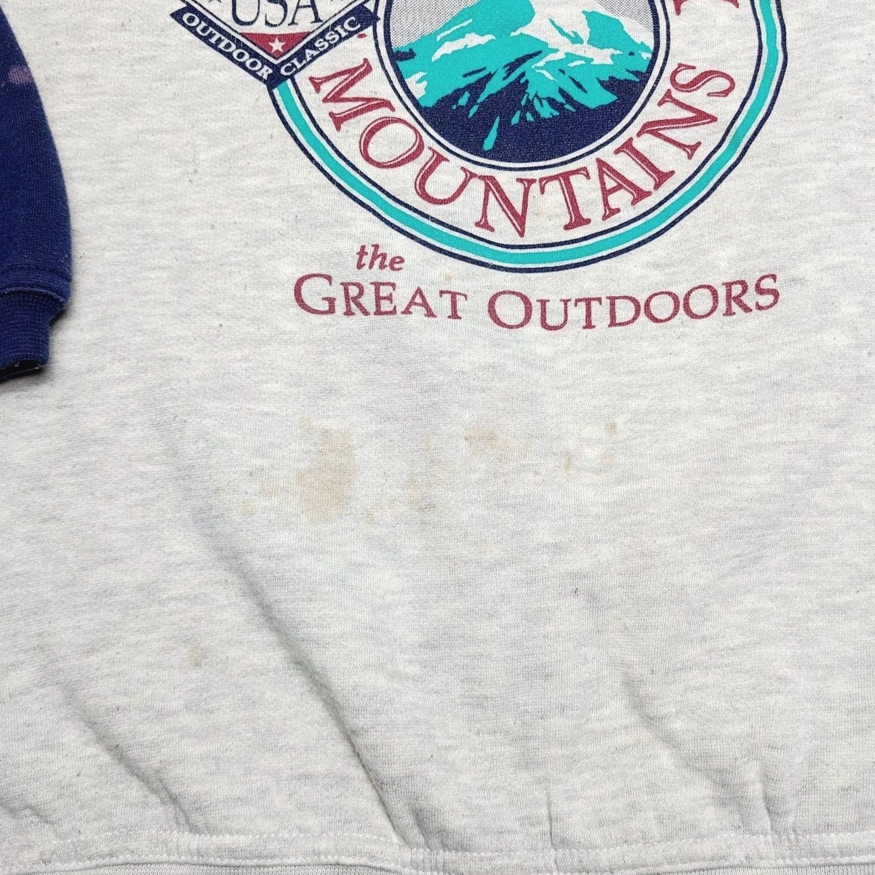 Vintage VINTAGE Gear For Sports Sweatshirt Men XL Gr ay Outdoors The Rockie Mountains 90's Size US XL / EU 56 / 4 - 3 Thumbnail