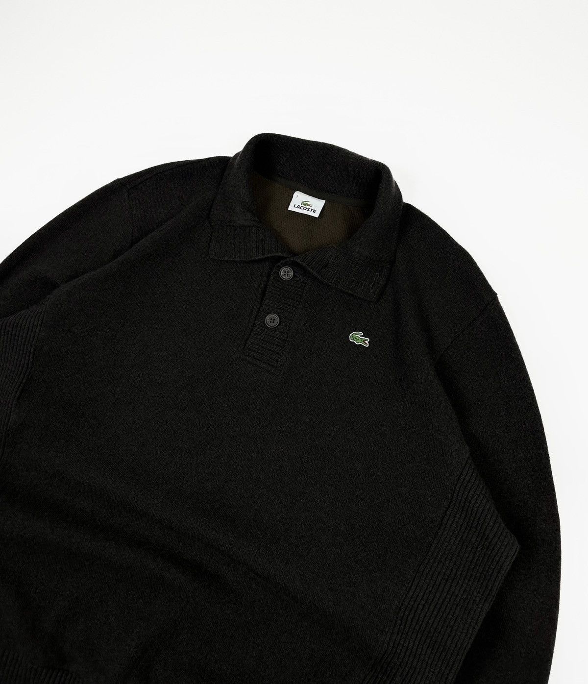 Lacoste × Vintage Vintage LACOSTE brown wool sweater Size US XL / EU 56 / 4 - 3 Thumbnail