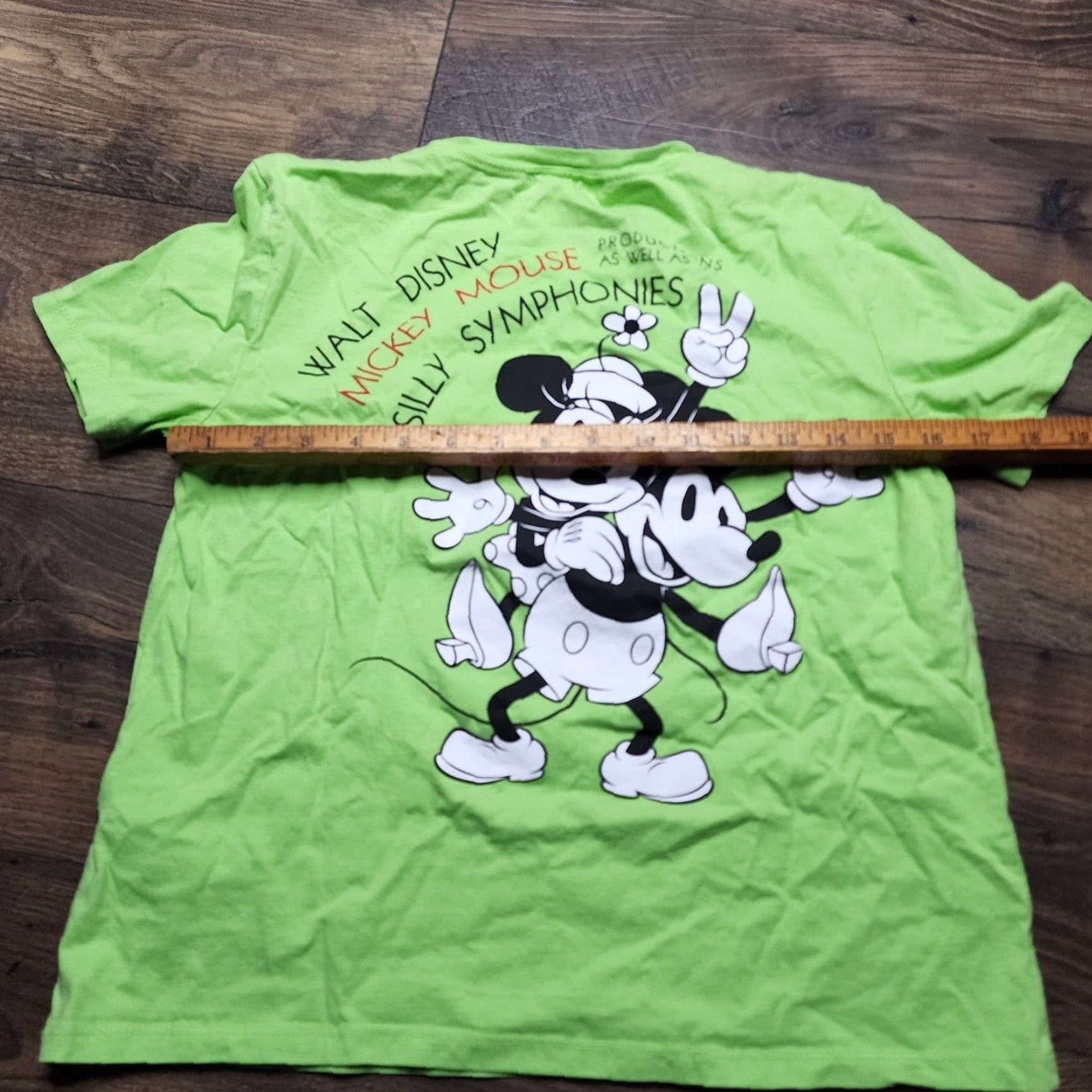 Zara Zara Disney Mickey Mouse T-Shirt Juniors M Short Sleeve Crew Neck Green Cartoon Casual Lightweight Mens Size M / US 6-8 / IT 42-44 - 3 Thumbnail