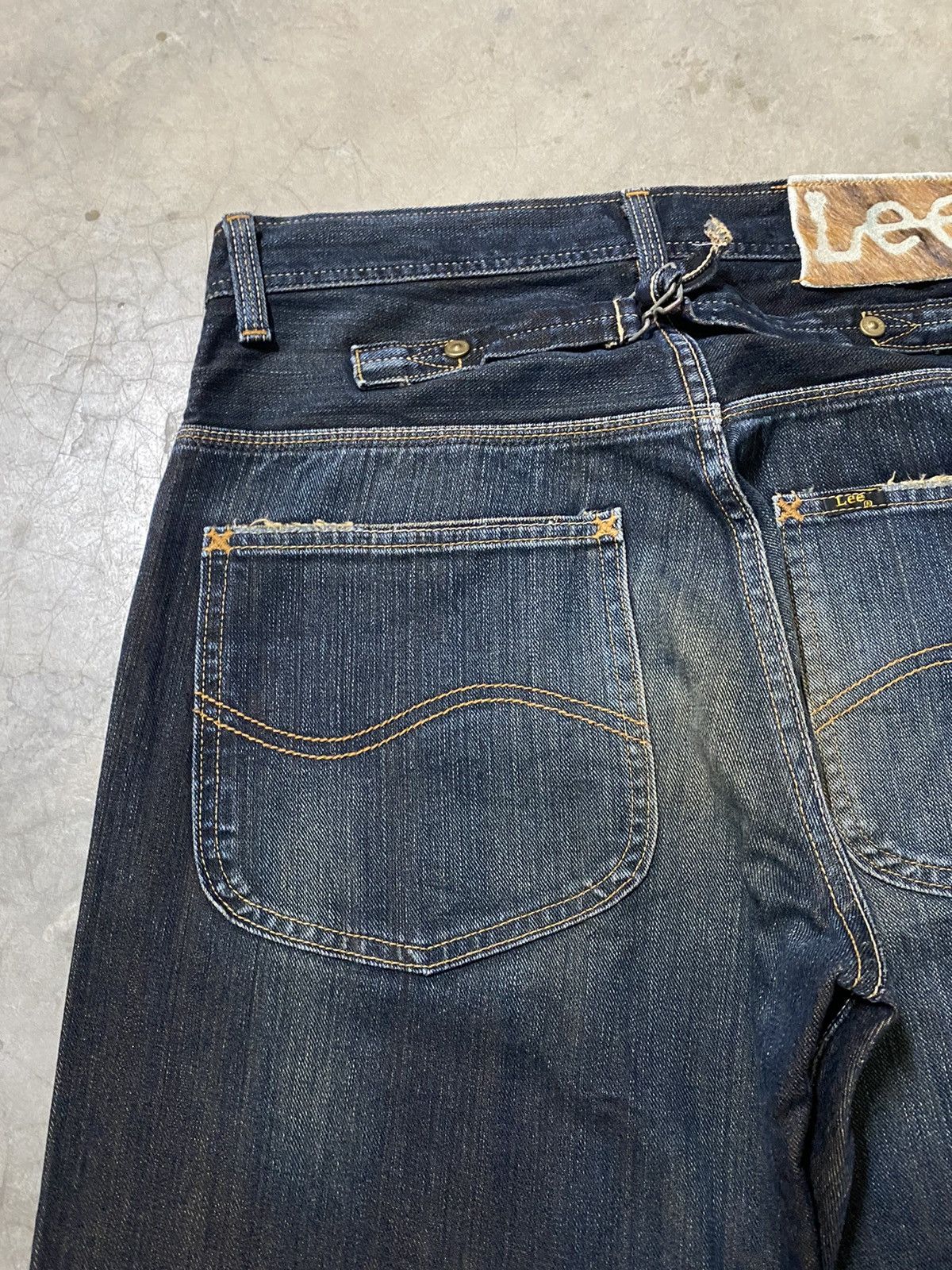 Lee Baggy Jeans Vintage Lee Cowboy Mud Rusty Denim @312 Size US 31 - 8 Thumbnail