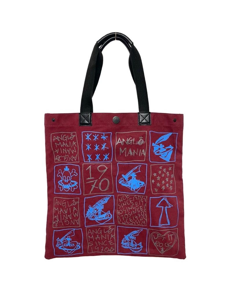 Vivienne Westwood Vivienne Westwood size os Red Saturn printed leather large Size ONE SIZE - 2 Thumbnail
