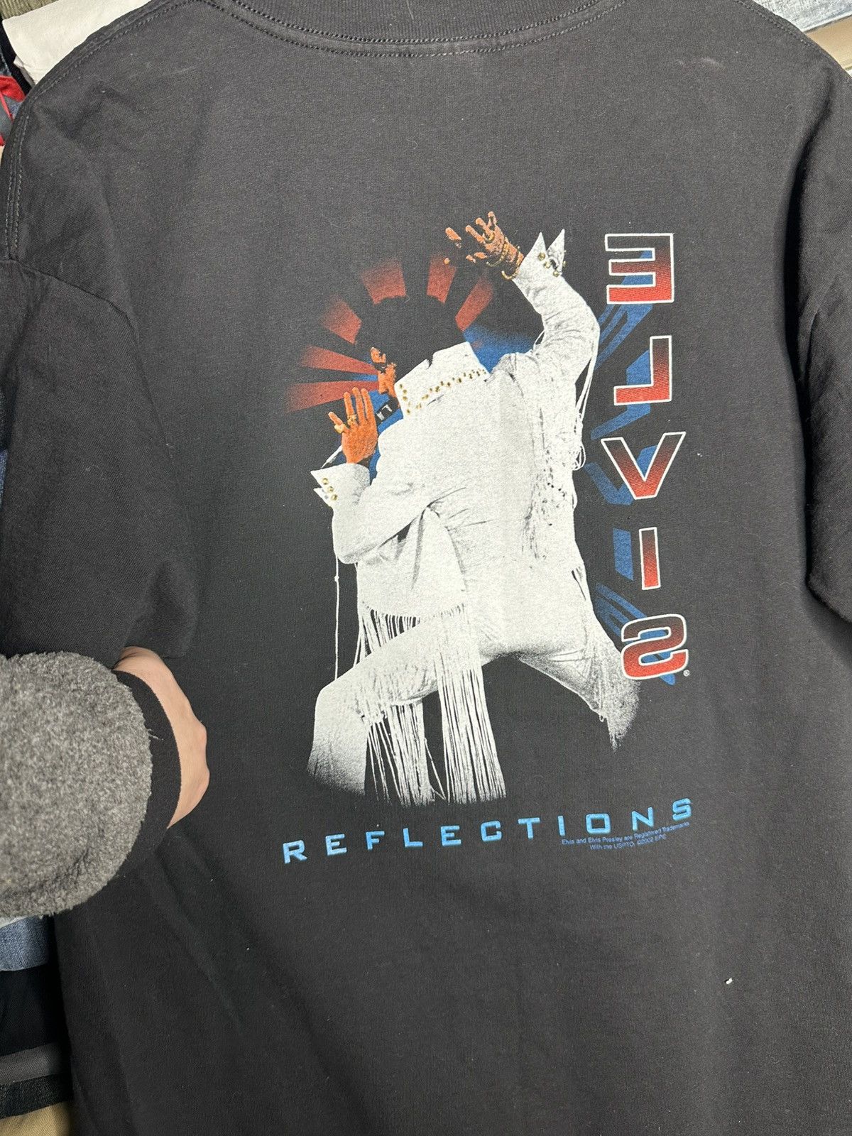 Gildan Vintage 2002 Elvis Presley Reflections Double Sided T-Shirt Size US L / EU 52-54 / 3 - 4 Thumbnail