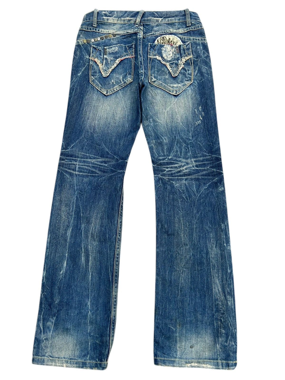 Kapital RED PEPPER GOLD LABEL PUNK DISTRESSED DENIM JEANS Size US 35 - 3 Thumbnail