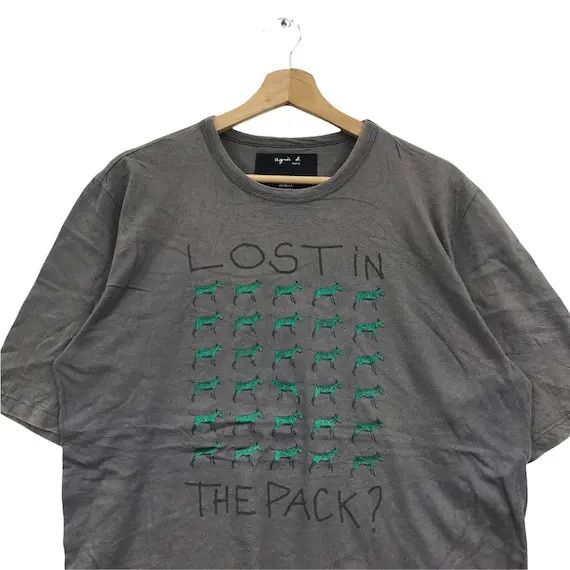 agnes b. Vtg AGNES B. x AURELE Lost In The Pack D Artiste Tee Shirt Size M / US 6-8 / IT 42-44 - 2 Thumbnail