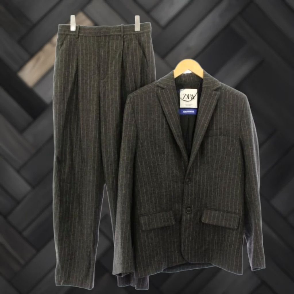 Zara Zara ADER ERROR Setup Tailored Jacket Outer Slux Pants Used Lined XS Gray Men Size US 27 - 1 Thumbnail