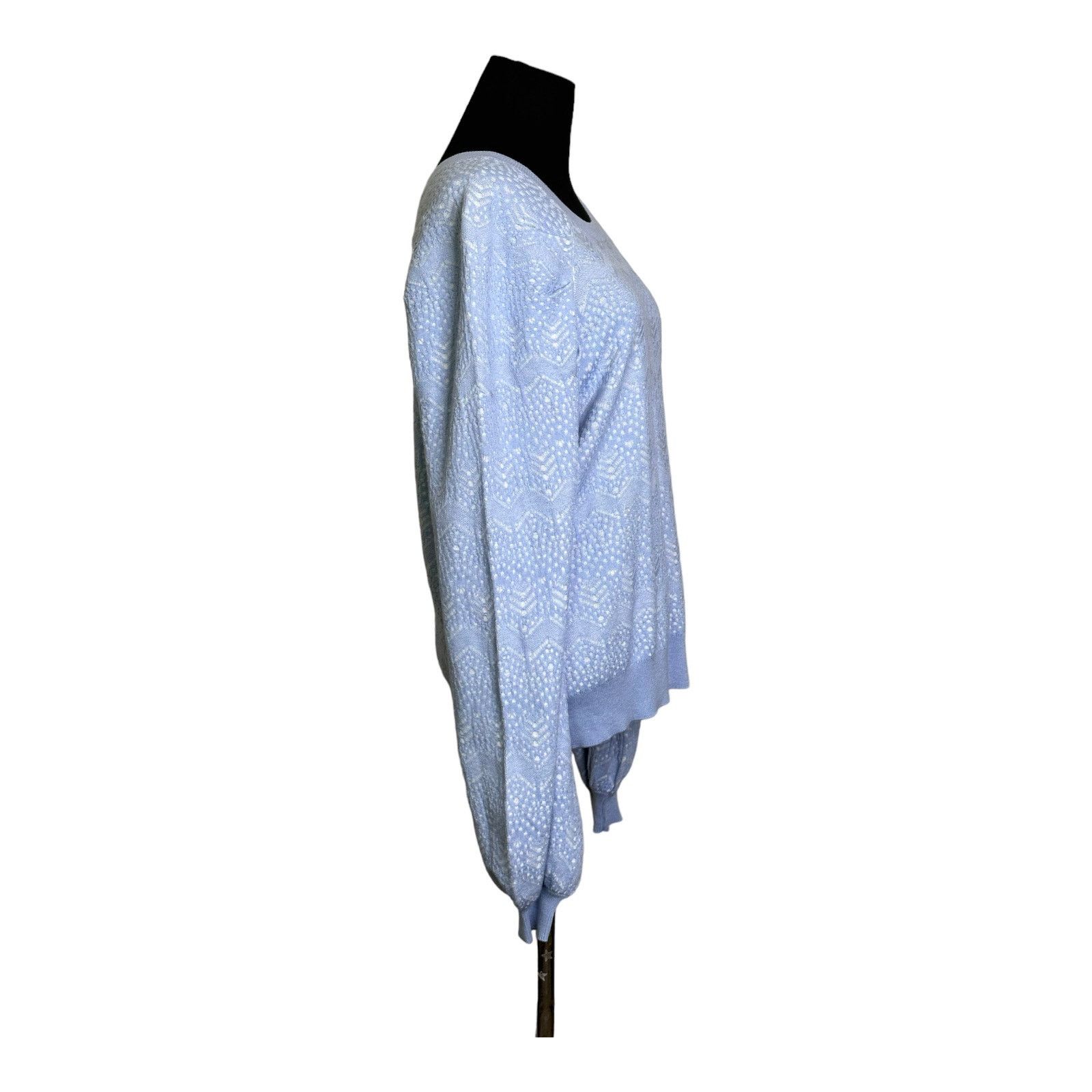 Joie Joie Dulcia blue over white long sleeves sweater size XL Size XL / US 12-14 / IT 48-50 - 8 Thumbnail