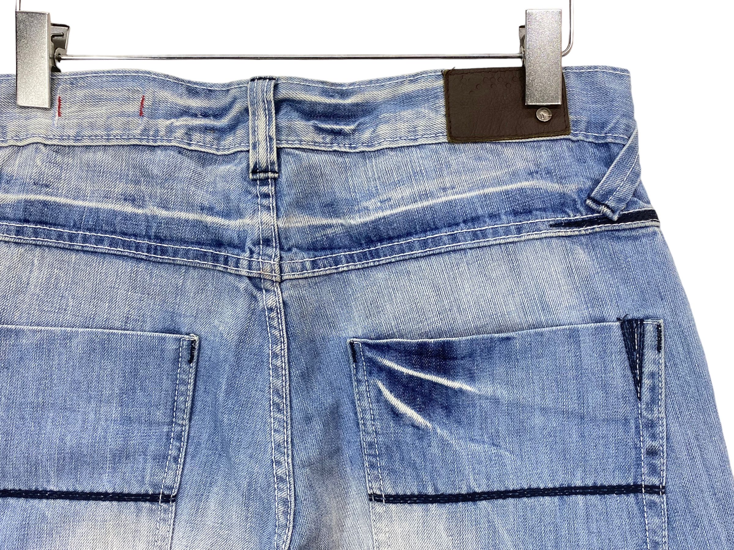 Japanese Brand Dodeca Jeans Light Wash Jeans Tapered Leg Jeans Size US 32 / EU 48 - 11 Thumbnail