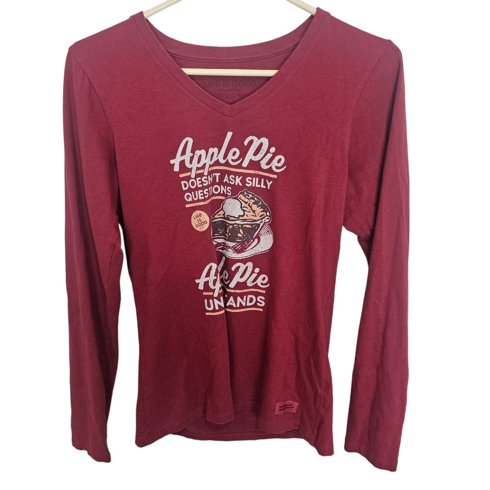 Life is Good Life Is Good Womens Crusher Tee Sz XS Apple Pie Holiday Size XS / US 0-2 / IT 36-38 - 1 Thumbnail