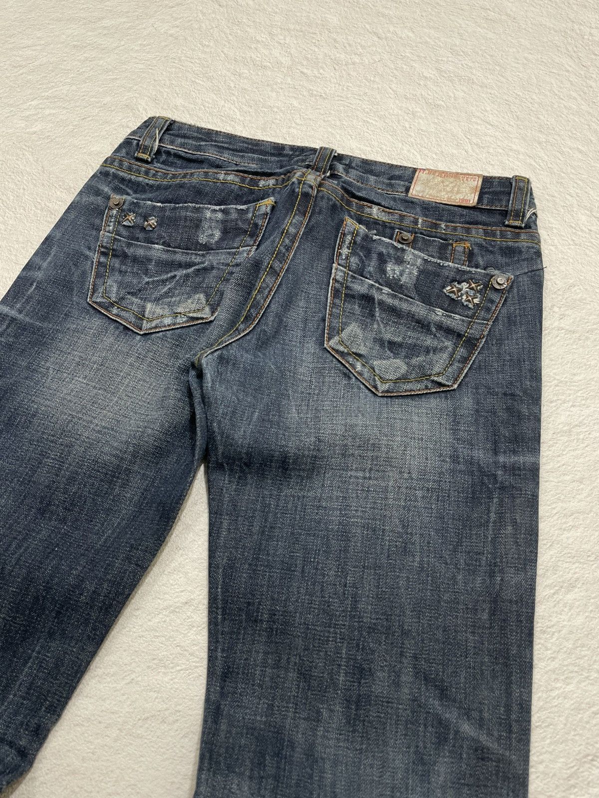 If Six Was Nine 2000s TB2 Rare Fading Denim Y2K Size 28" / US 6 / IT 42 - 11 Thumbnail