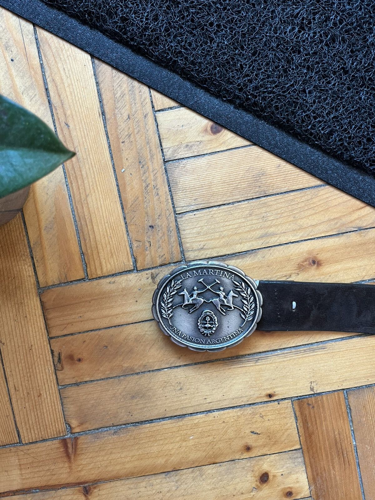 La Martina × Vintage Vintage La Martina Big Logo Leather Belt Size ONE SIZE - 2 Thumbnail