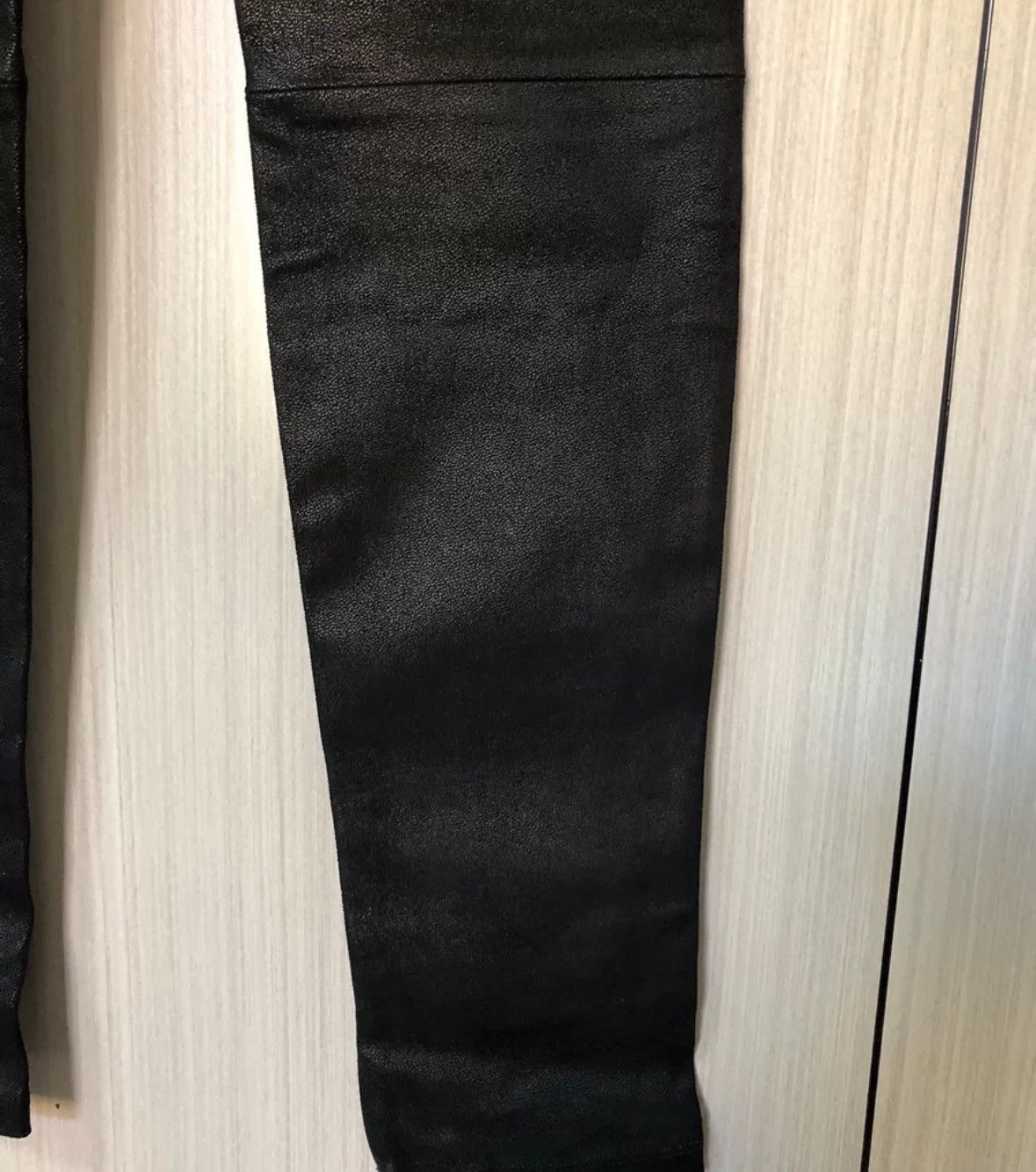 Helmut Lang Helmut Lang Sheepskin Black Leather Tights pants Size US 36 / EU 52 - 3 Thumbnail