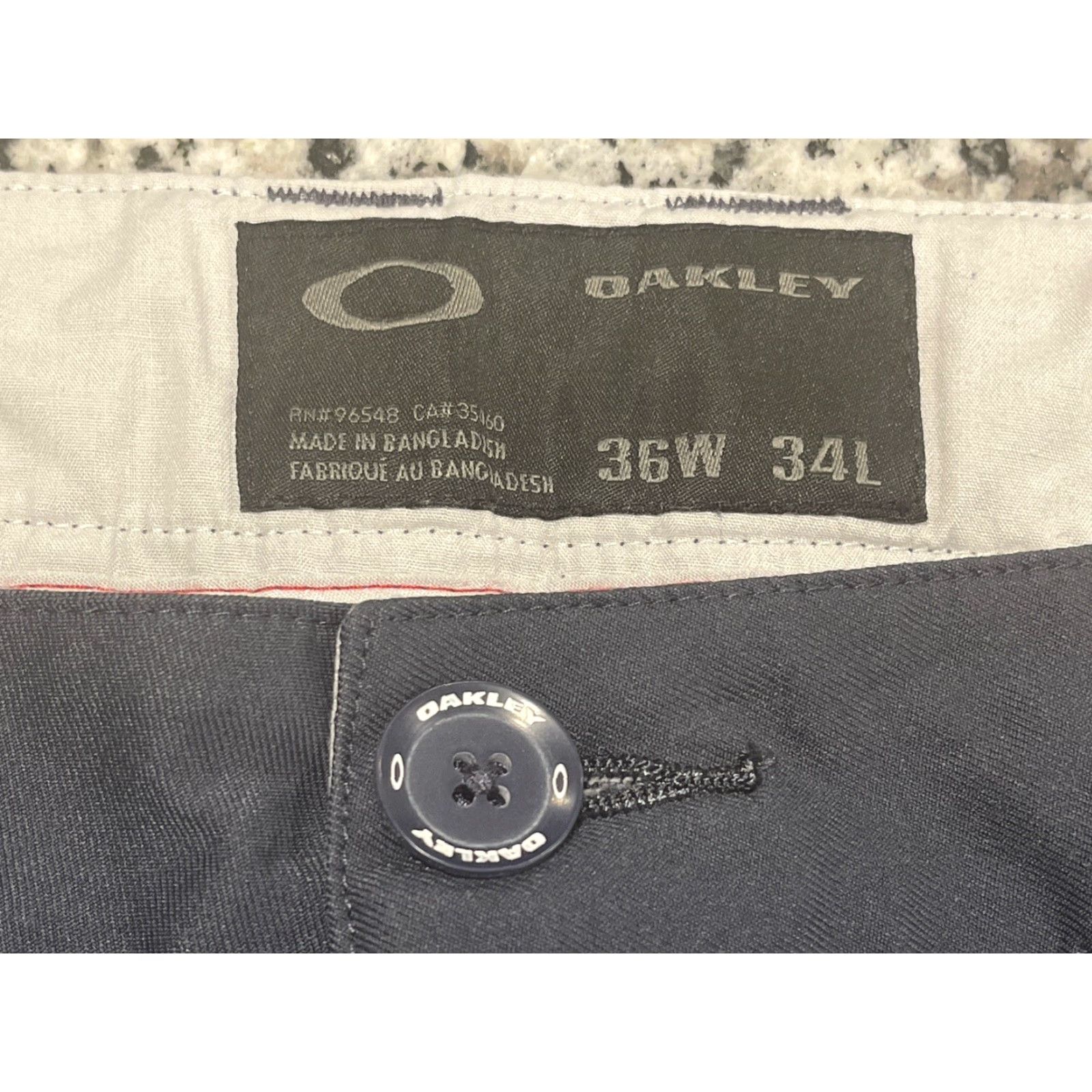 Oakley Oakley Pants Men 36x30.5 Blue Golf Straight Leg Outdoor Casual Workwear Size US 36 / EU 52 - 4 Thumbnail