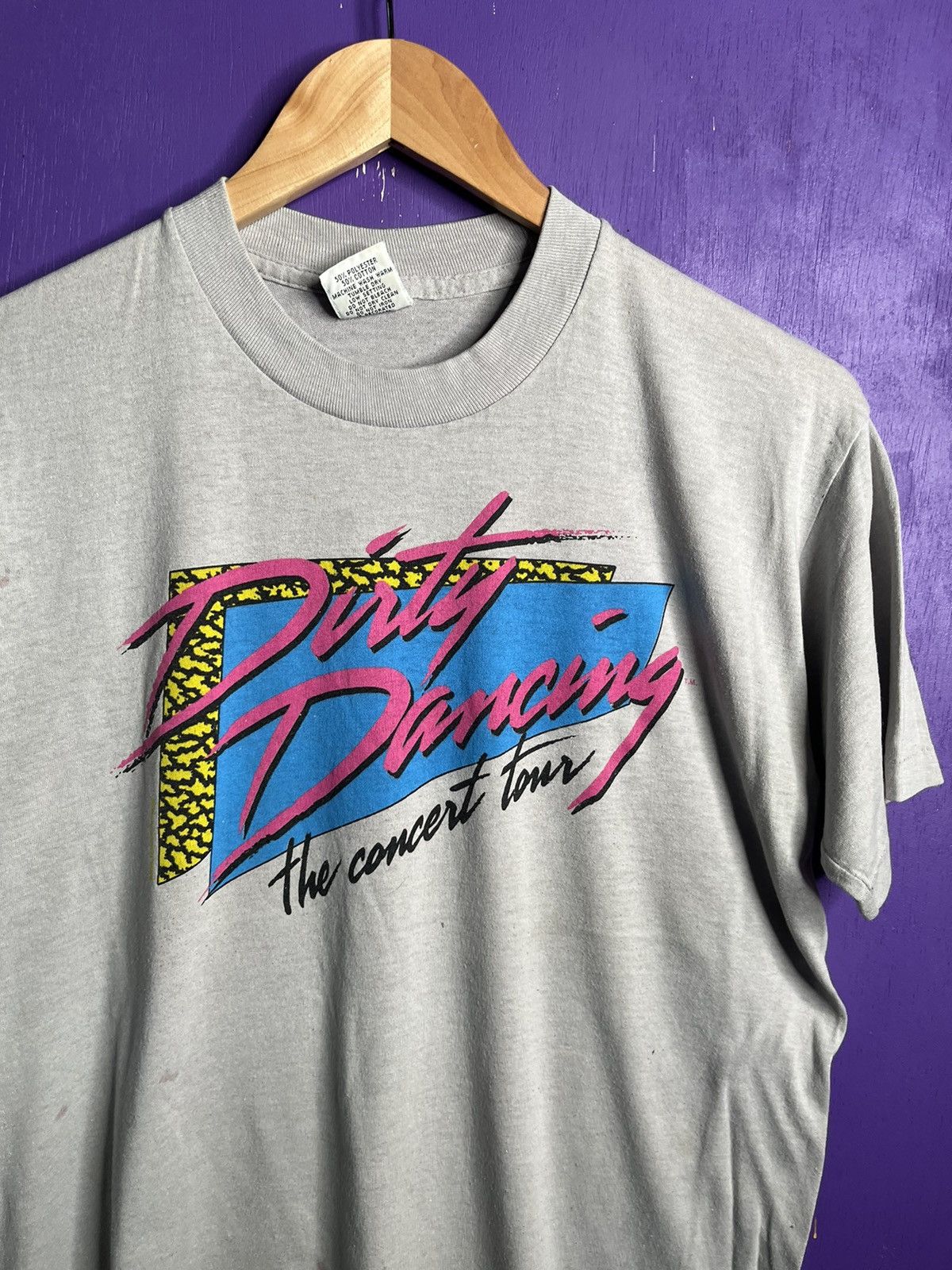 Band Tees × Vintage Vintage 80s Dirty dancing concert tour t-shirt Size US M / EU 48-50 / 2 - 3 Thumbnail