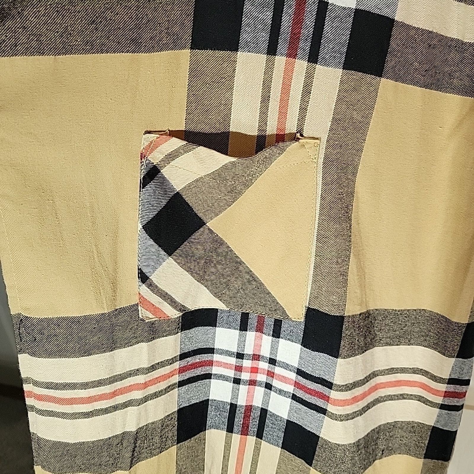 New Look Boho Western Plaid Flannel Shacket Maxi Duster 2x Designer Size XXL / US 16-18 / IT 52-54 - 6 Thumbnail