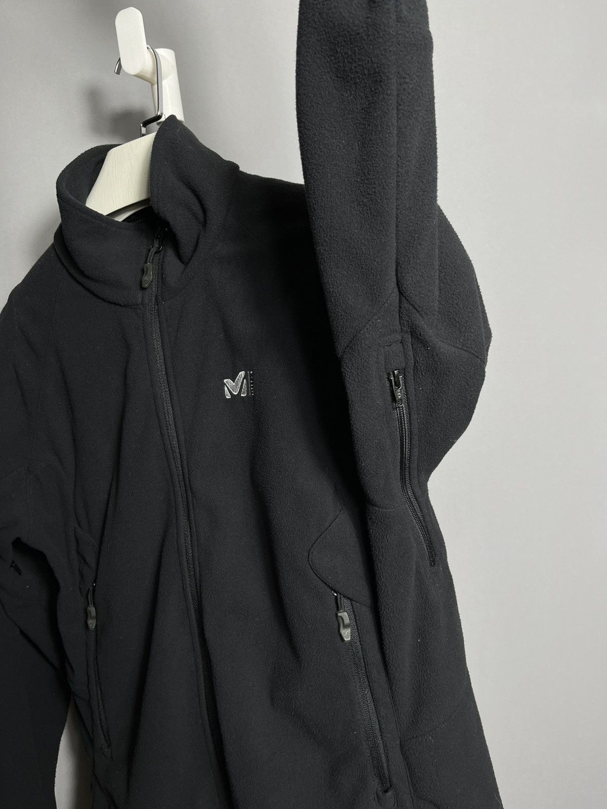 The Mountain Millet Mountain M-Wind Fleece Jacket Black Zip Windbreak Size US L / EU 52-54 / 3 - 4 Thumbnail