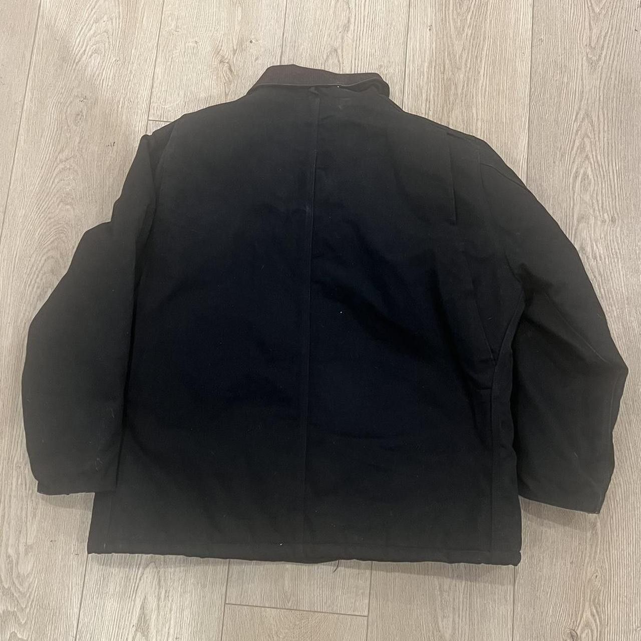 Carhartt Vintage 90s Carhartt Double Front Jacket Black Chore Coat Size US XXL / EU 58 / 5 - 3 Thumbnail