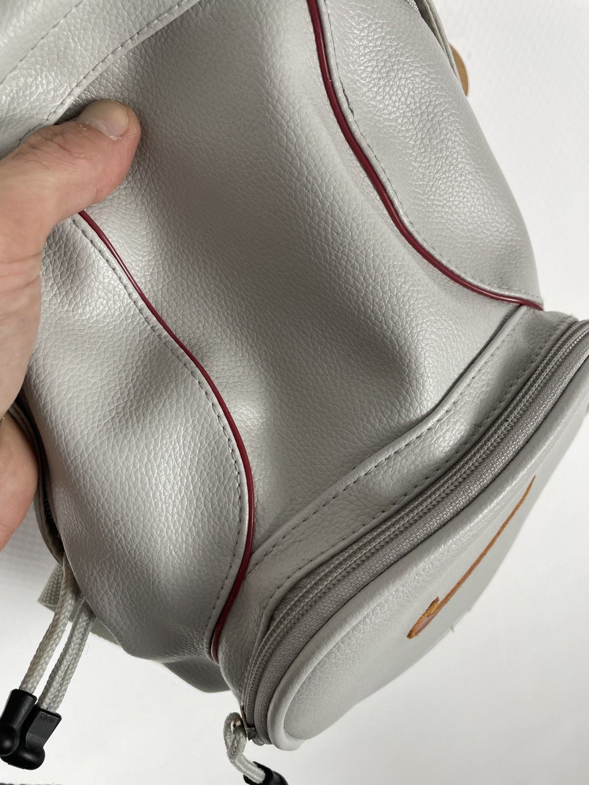 Nike Retro 90’s AIR Leather Bubble Double Big Swoosh Utility Backpack Mini Bag Size ONE SIZE - 24 Thumbnail