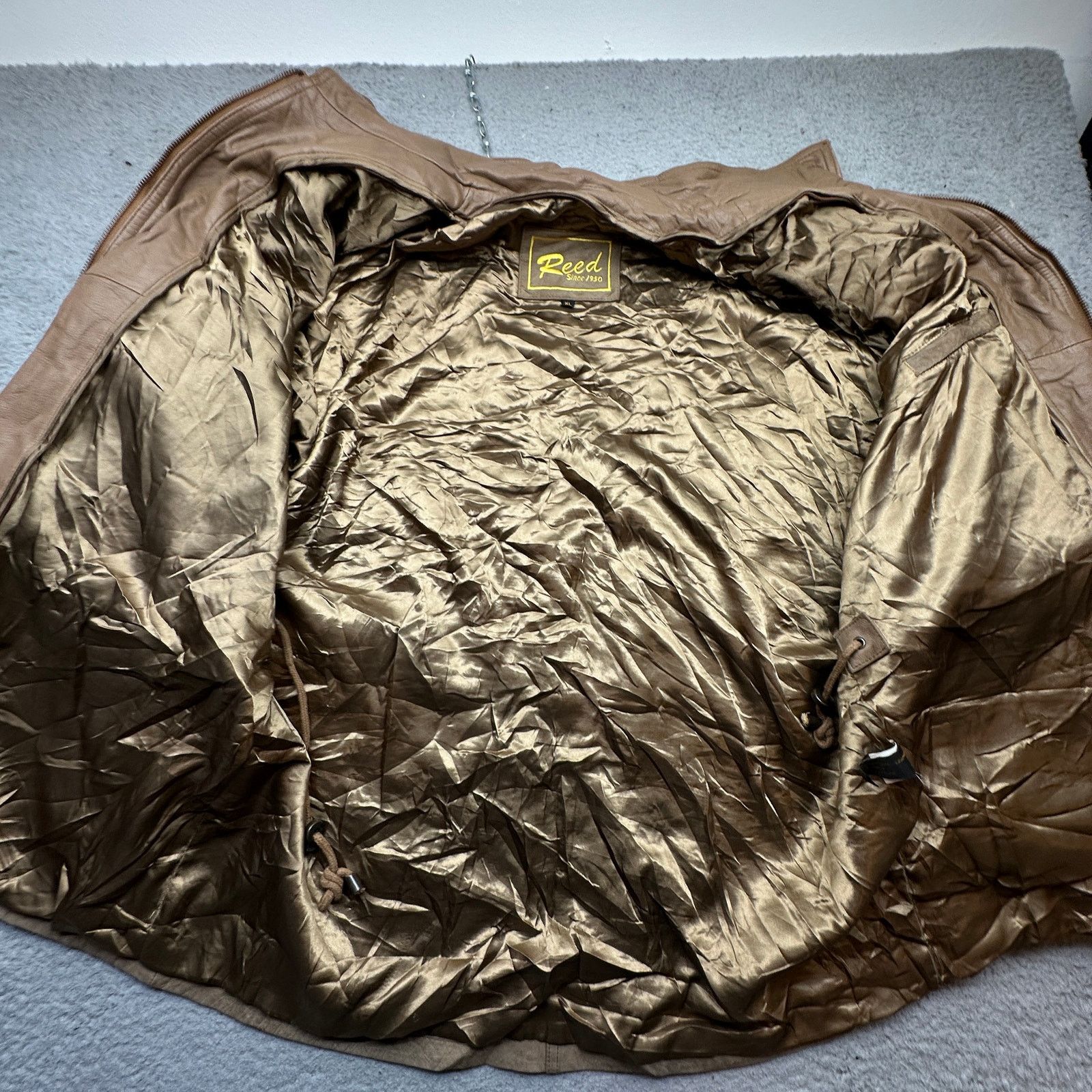 Reed Vintage Reed Leather Barn Chore Coat Jacket XL Khaki Butter Size US XL / EU 56 / 4 - 7 Thumbnail