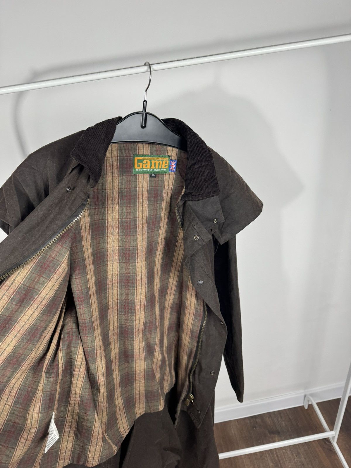 Other Vintage Game Waxed Coat Oilskin Jacket XL Brown Field Coat Size US XL / EU 56 / 4 - 15 Thumbnail