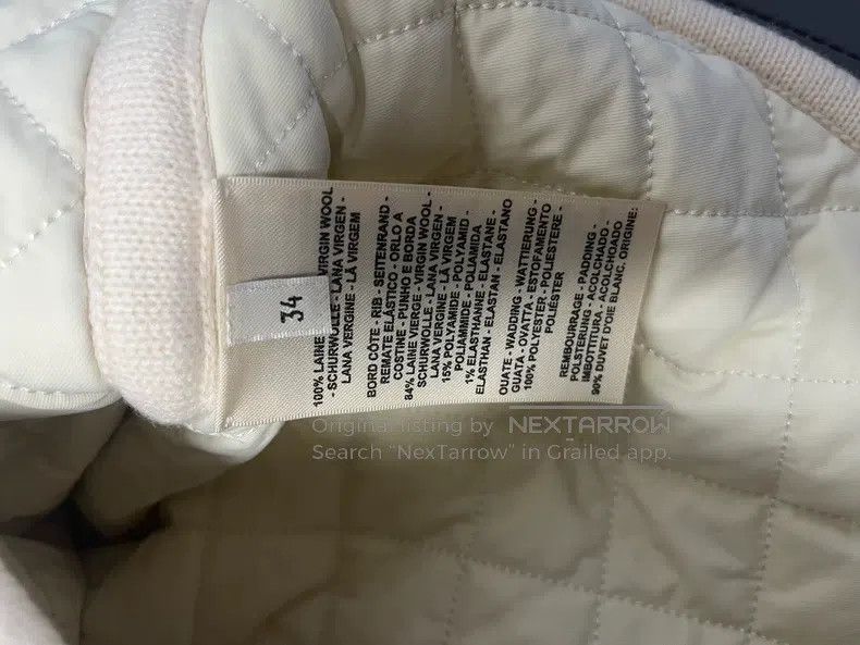 Hermes Hermes Cashmere Padded Jacket, Beige, Loose Fit Size XXS / US 00 / IT 34 - 3 Thumbnail