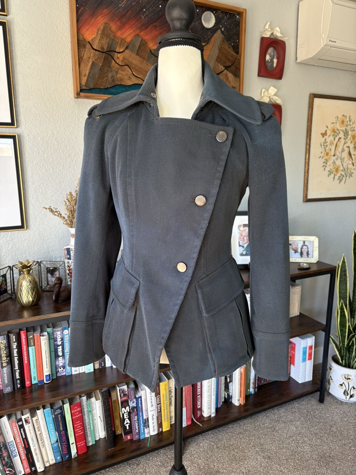 plein sud Fayçal Amor Plein Sud Structured Military Jacket Size S / US 4 / IT 40 - 3 Thumbnail