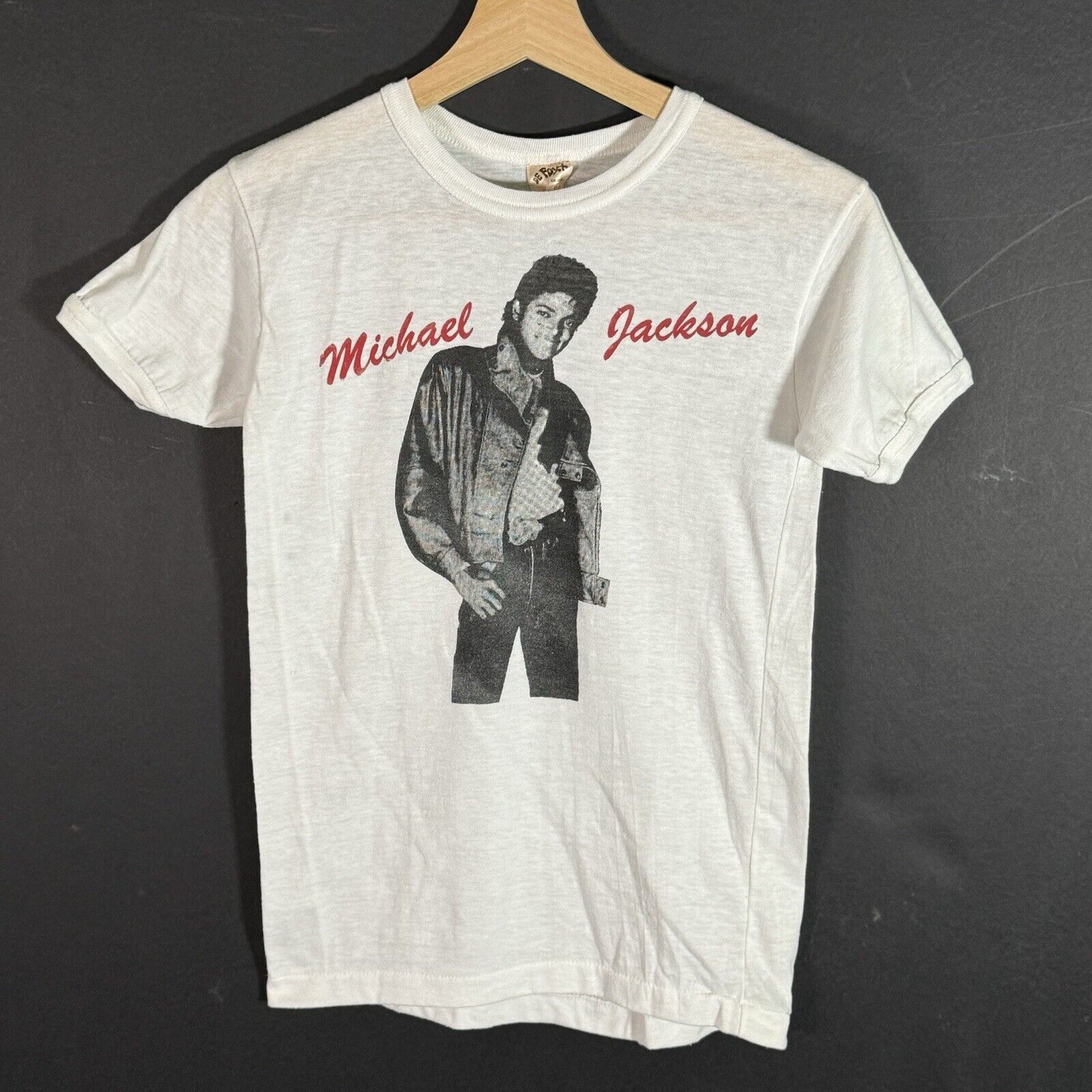 Band Tees × Vintage Women’s VTG 1980’s Michael JacksonGraphic Babydoll T-shirt S Size XS / US 0-2 / IT 36-38 - 1 Thumbnail
