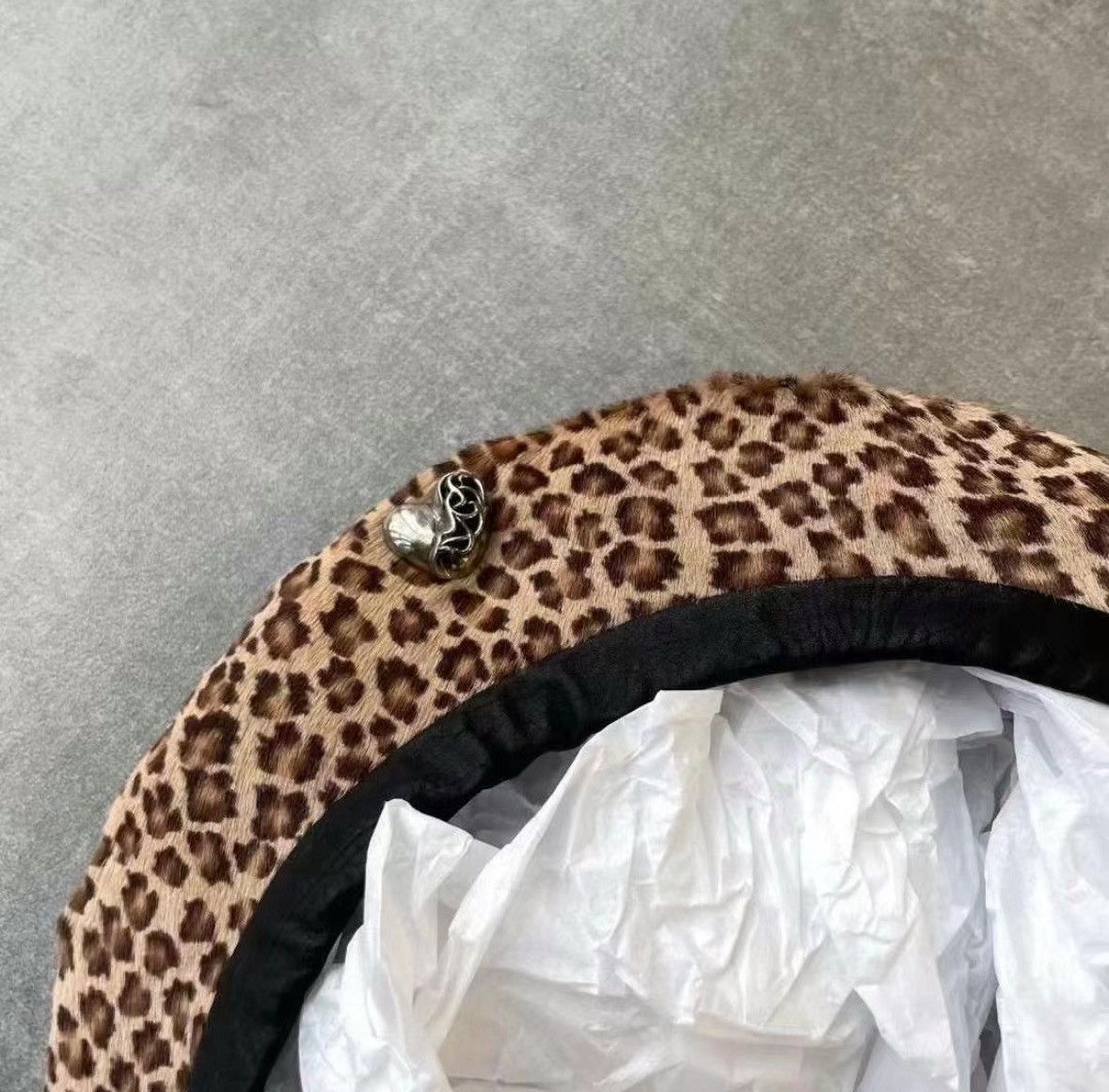 Chrome Hearts Chrome hearts leopard print beret Size ONE SIZE - 1 Thumbnail
