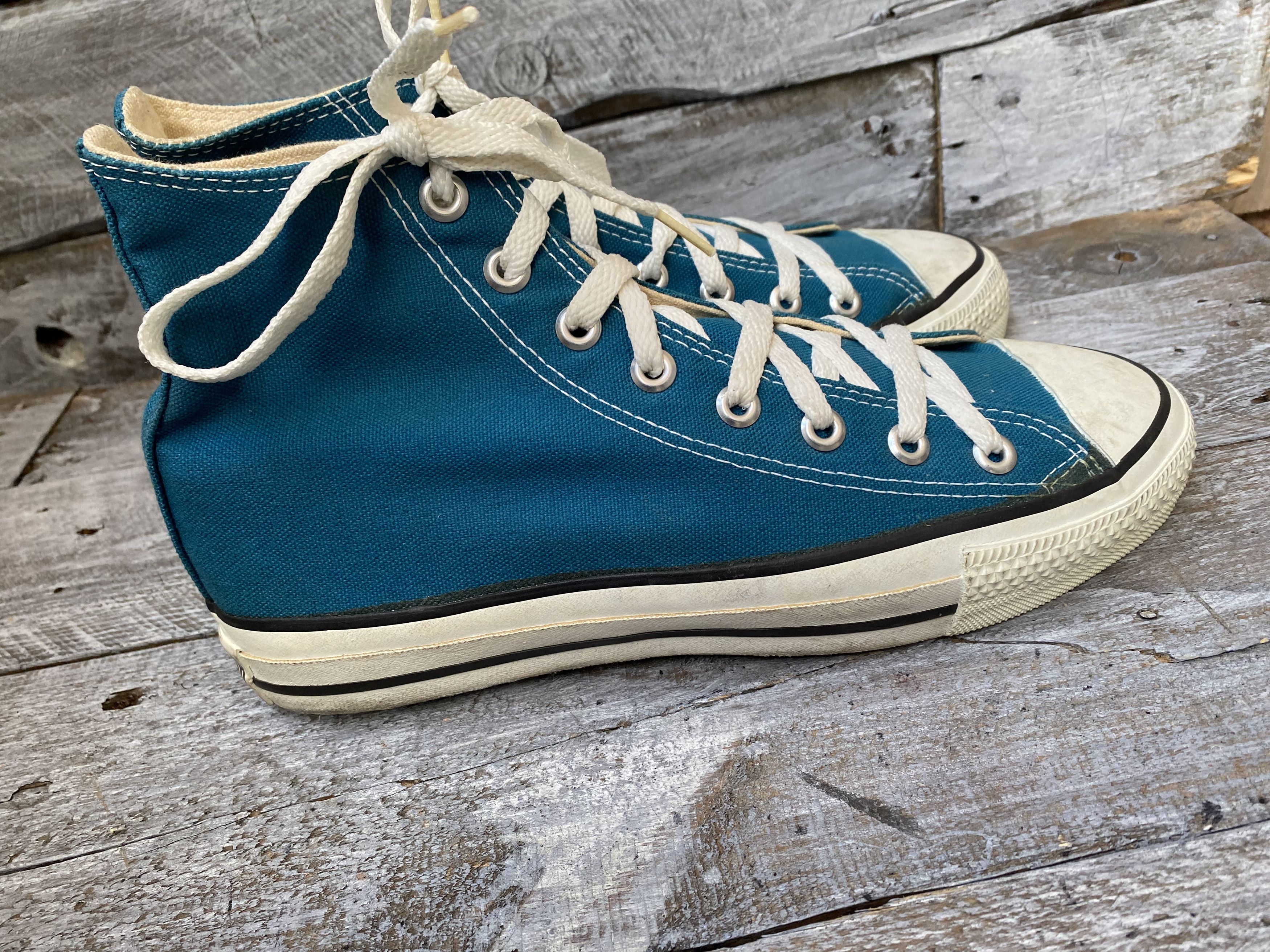 Converse × Vintage Vintage 90's converse hi-top sneakers sz8 Size US 8 / EU 41 - 9 Thumbnail