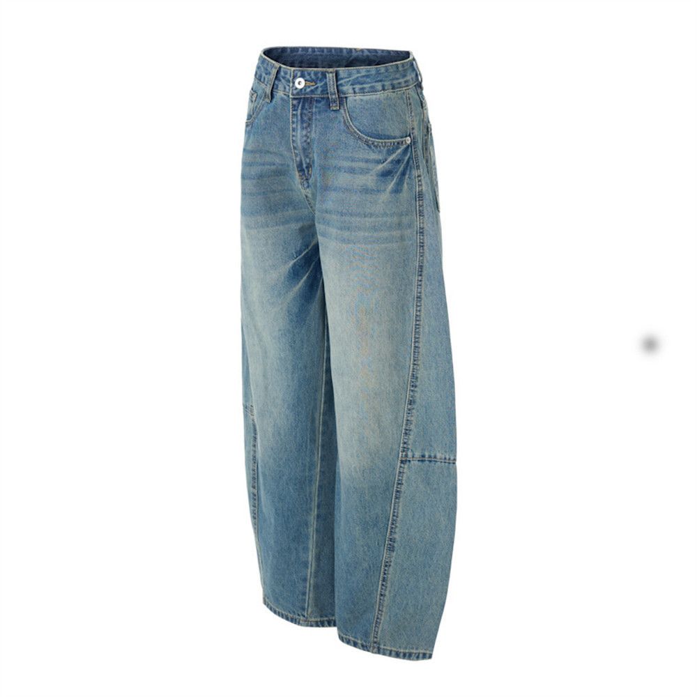 Jean Men's punk distressed washed loose vintage scimitar jeans Size US 32 / EU 48 - 5 Thumbnail