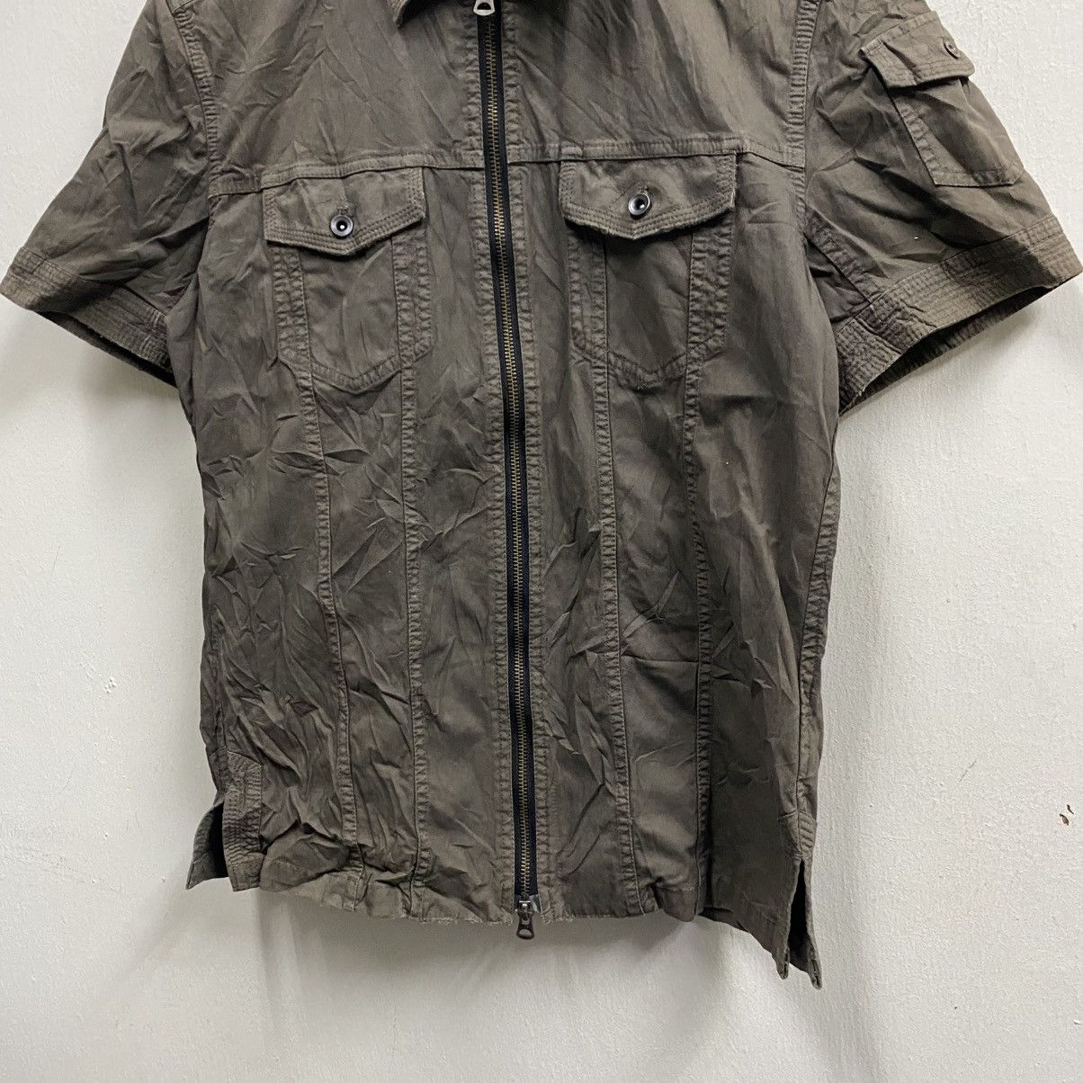 Tete Homme vintage Tete Homme zipper short sleeve shirt Size US S / EU 44-46 / 1 - 4 Thumbnail