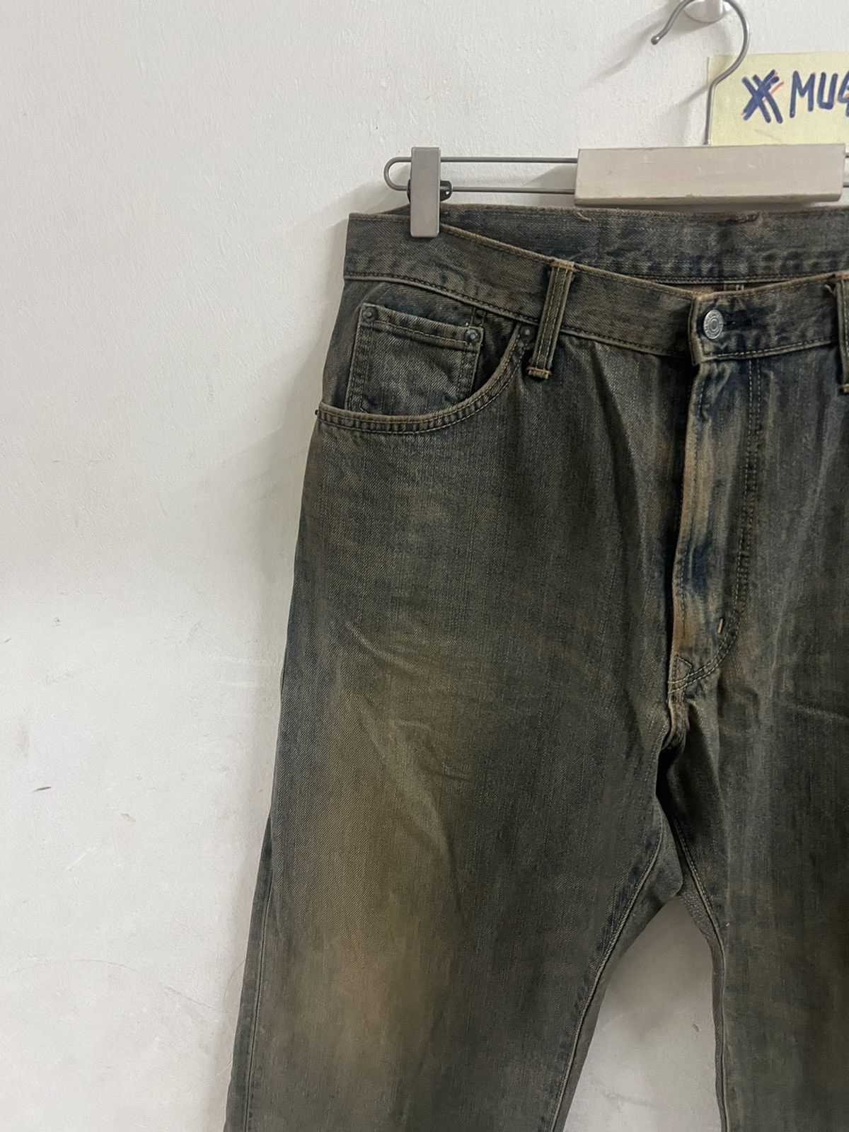 Japanese Brand RUSTY‼️VINTAGE EDWIN XV 445 LOOSE DISTRESSED DENIM PANT Size US 34 / EU 50 - 3 Thumbnail