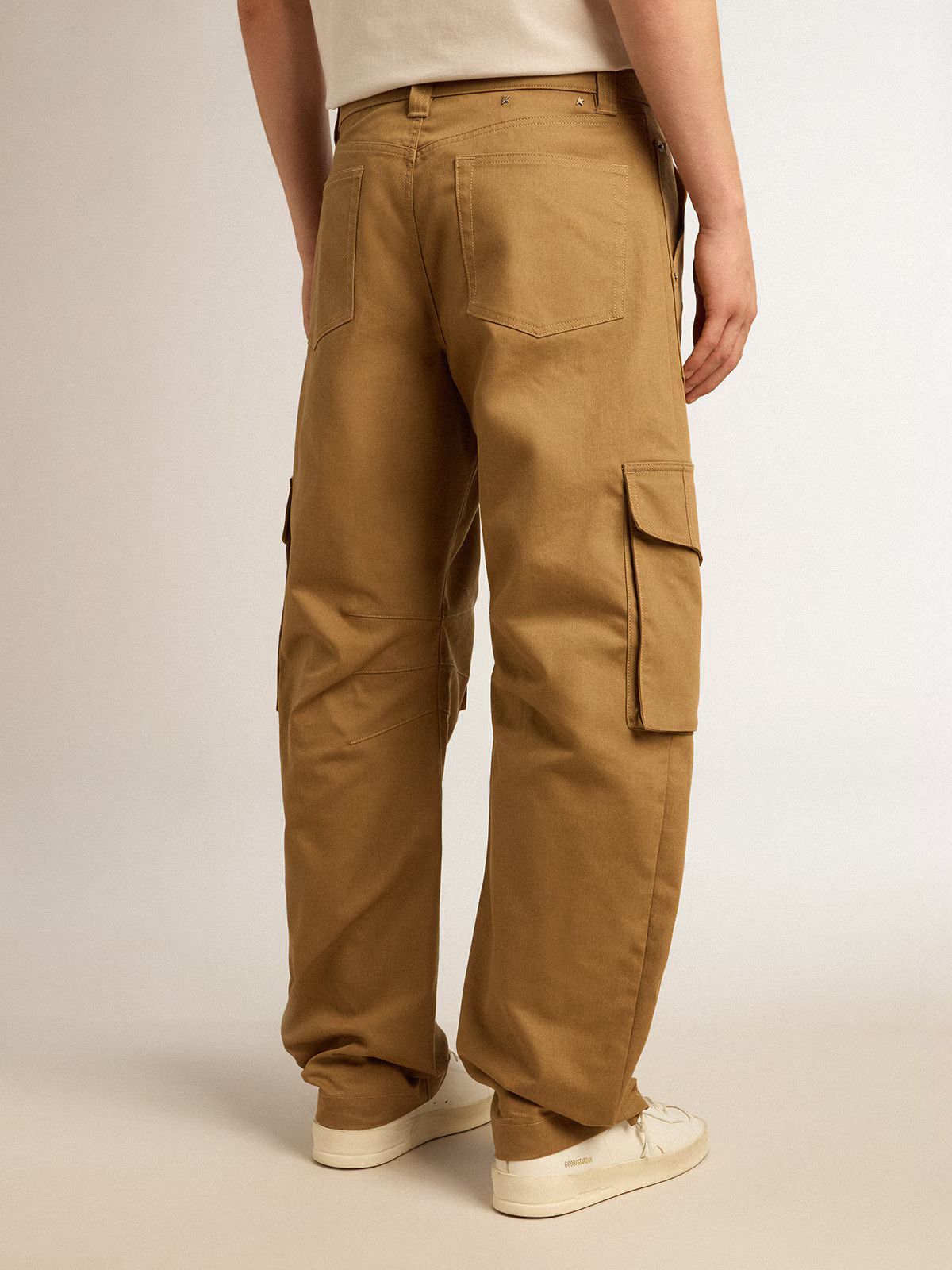 Golden Goose o1s22i1n1224 Twill Cargo Pant in Beige Size US 32 / EU 48 - 3 Thumbnail