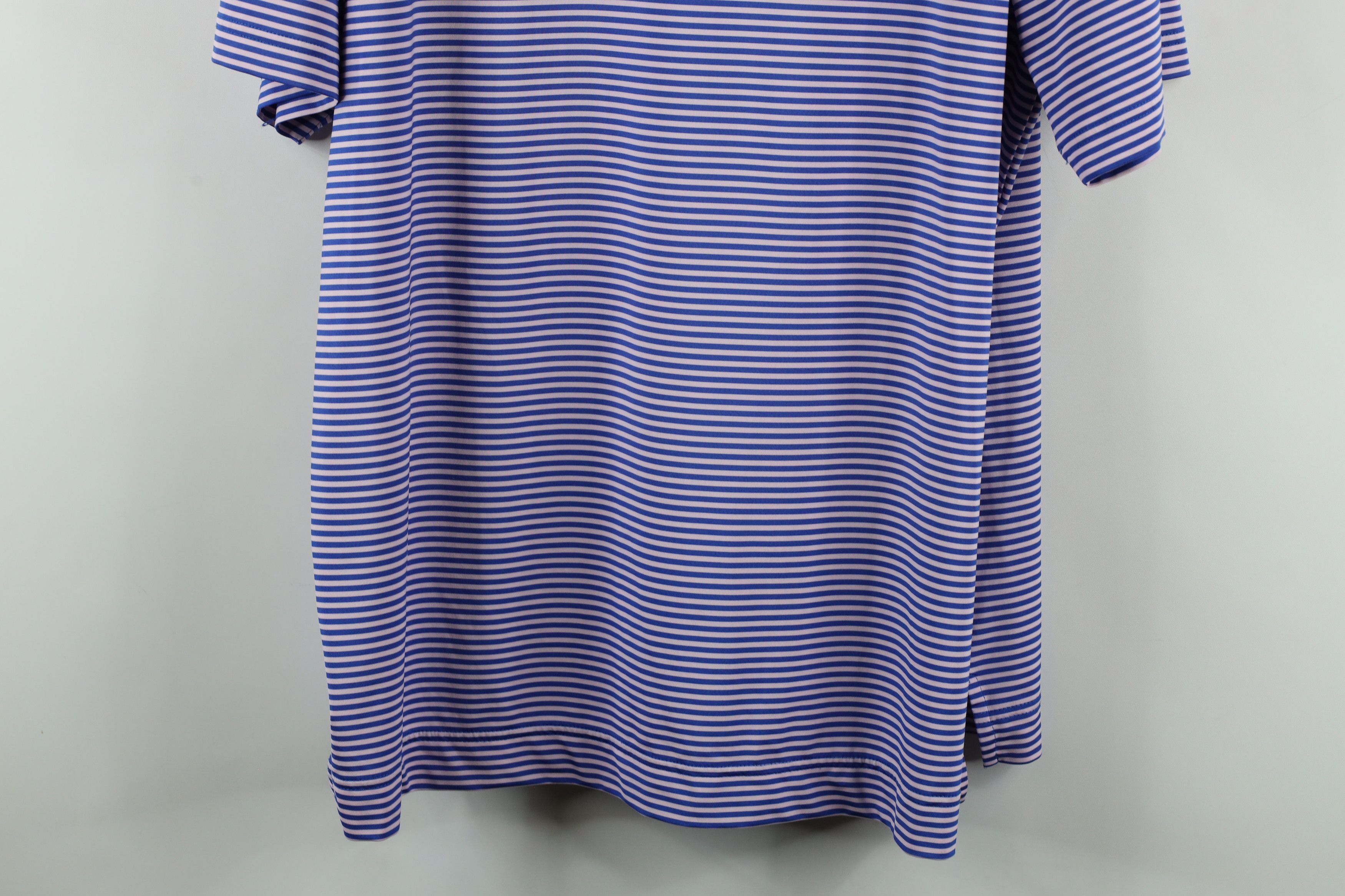 Footjoy × Vintage FootJoy Logo Striped Stretch Collared Golf Polo Shirt Size US L / EU 52-54 / 3 - 10 Thumbnail